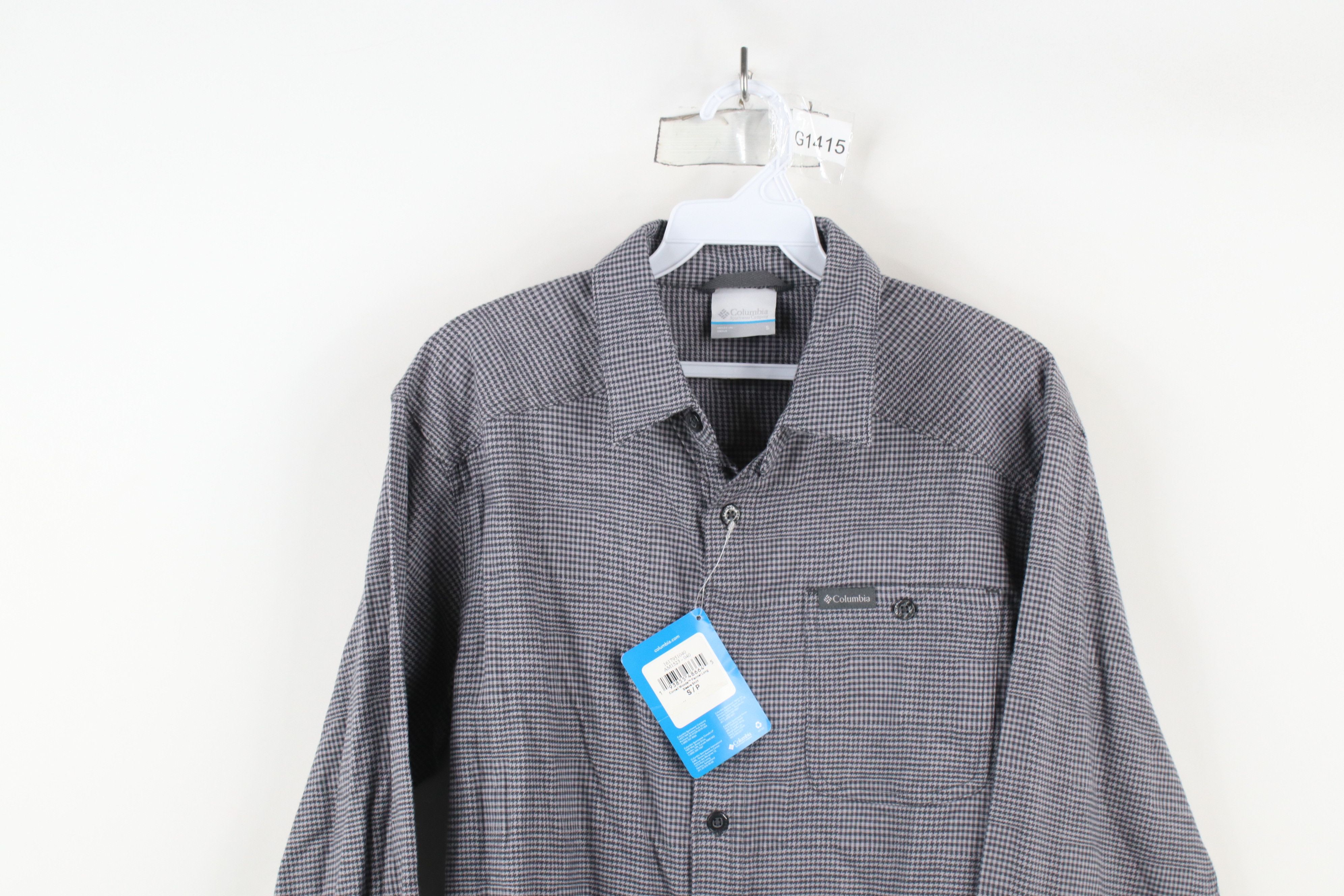 Columbia × Vintage Deadstock Vintage Y2K Columbia Houndstooth Flannel Shirt Size US S / EU 44-46 / 1 - 2 Thumbnail