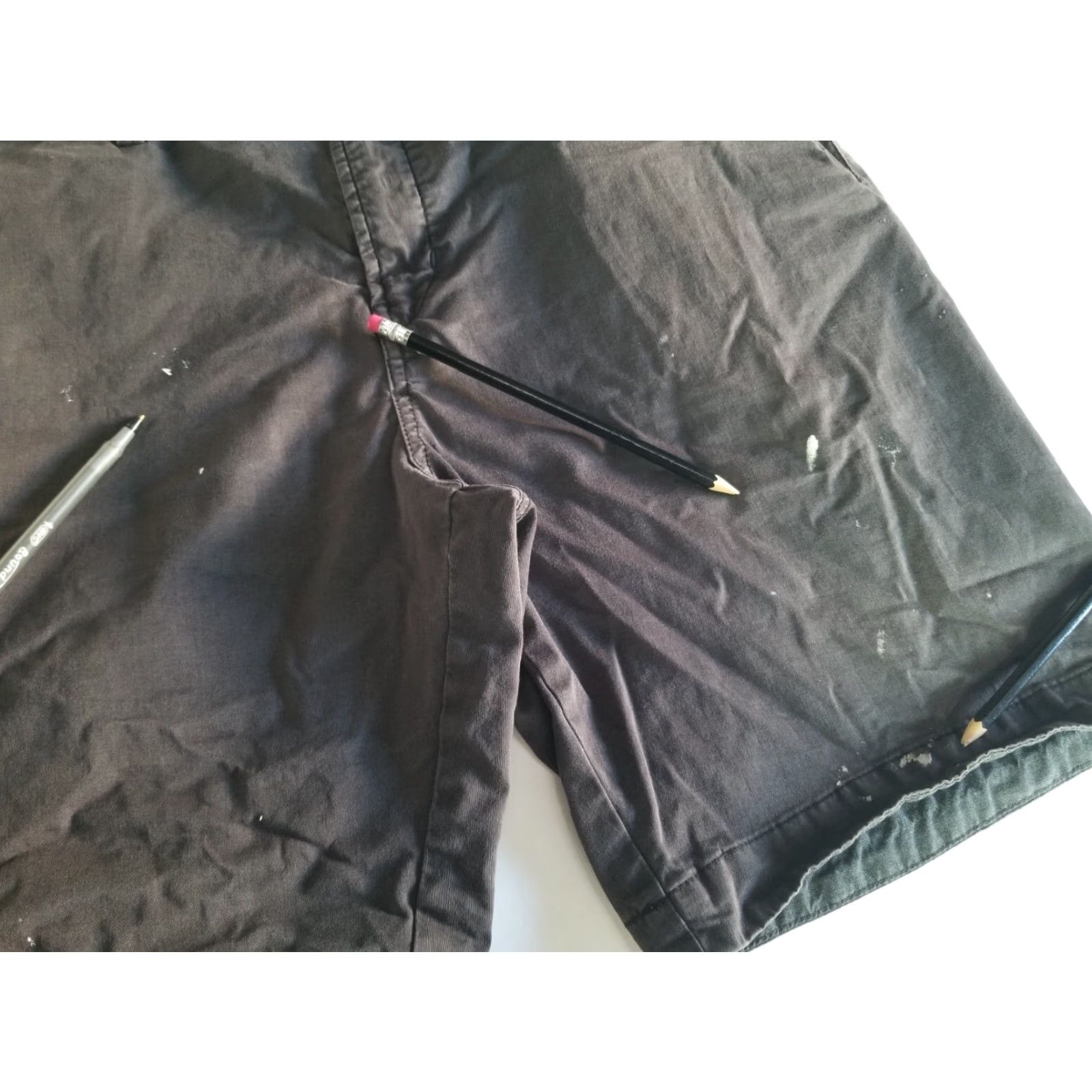 Vissla Vissla Shorts Mens Dark Gray Stretch Chino Stained Size 36" Size US 36 / EU 52 - 6 Thumbnail