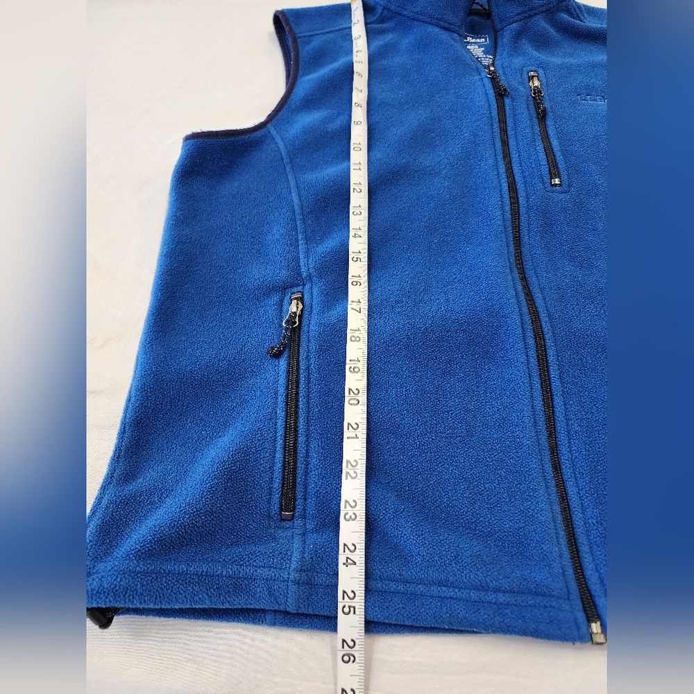 L.L. Bean L.L. Bean Blue Navy Fleece Black Trimming Warm Outdoor Vest Size US L / EU 52-54 / 3 - 7 Thumbnail
