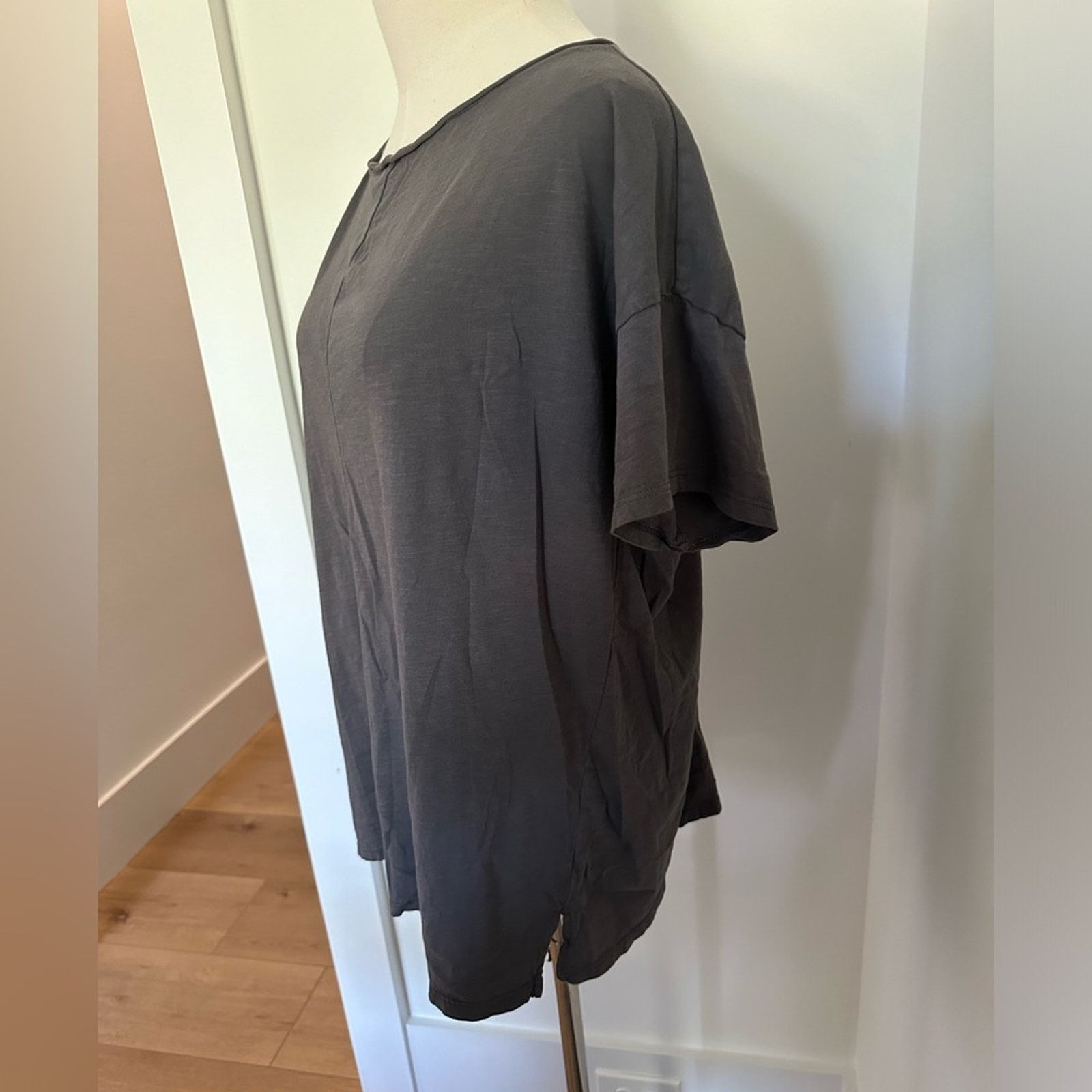 Eileen Fisher Eileen Fisher Oversized Tee boatneck drop shoulder - Small Size S / US 4 / IT 40 - 5 Thumbnail