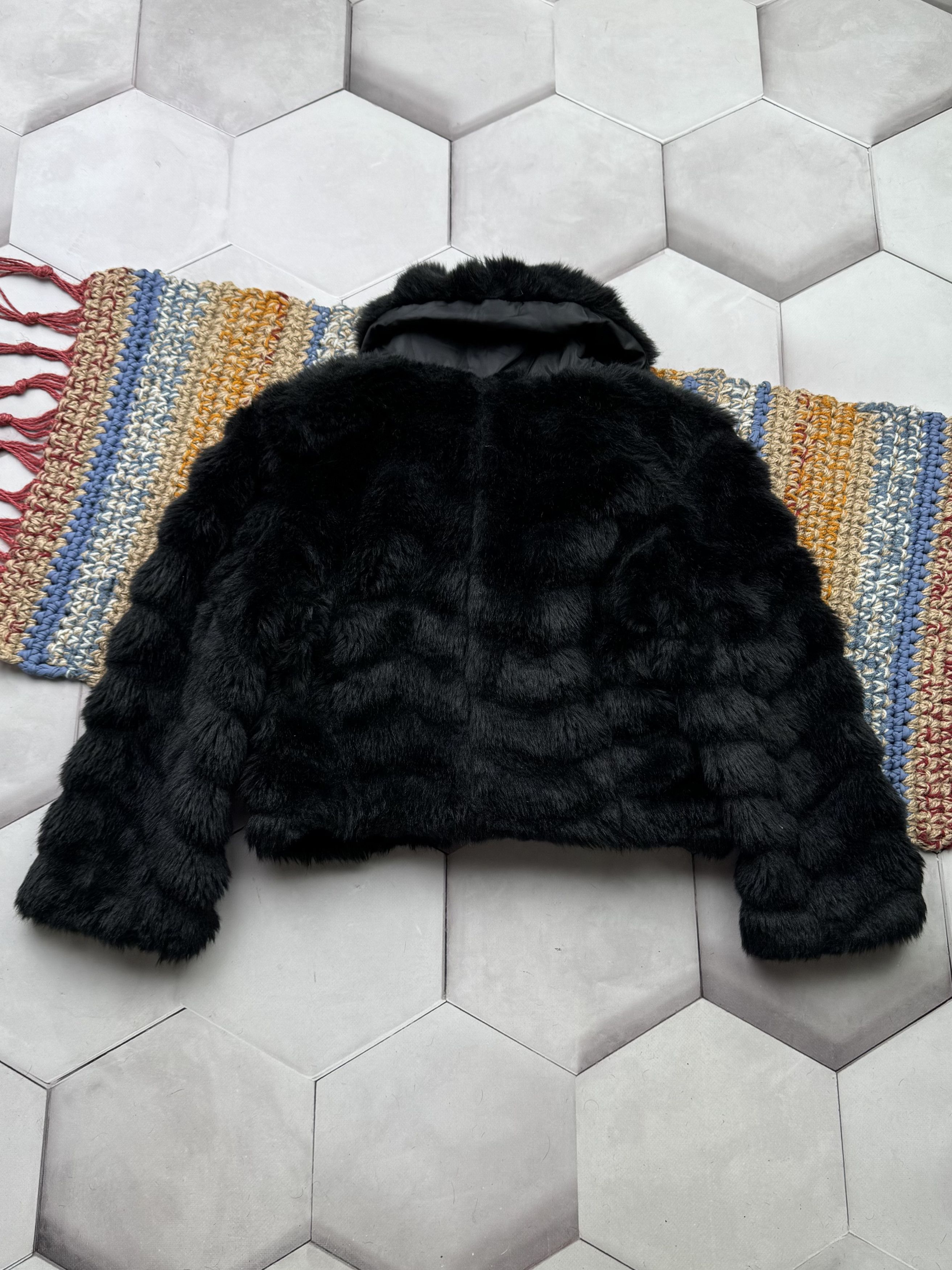 Japanese Brand Vintage Cropped Faux Fur Jacket (E4) Size XS / US 0-2 / IT 36-38 - 6 Thumbnail