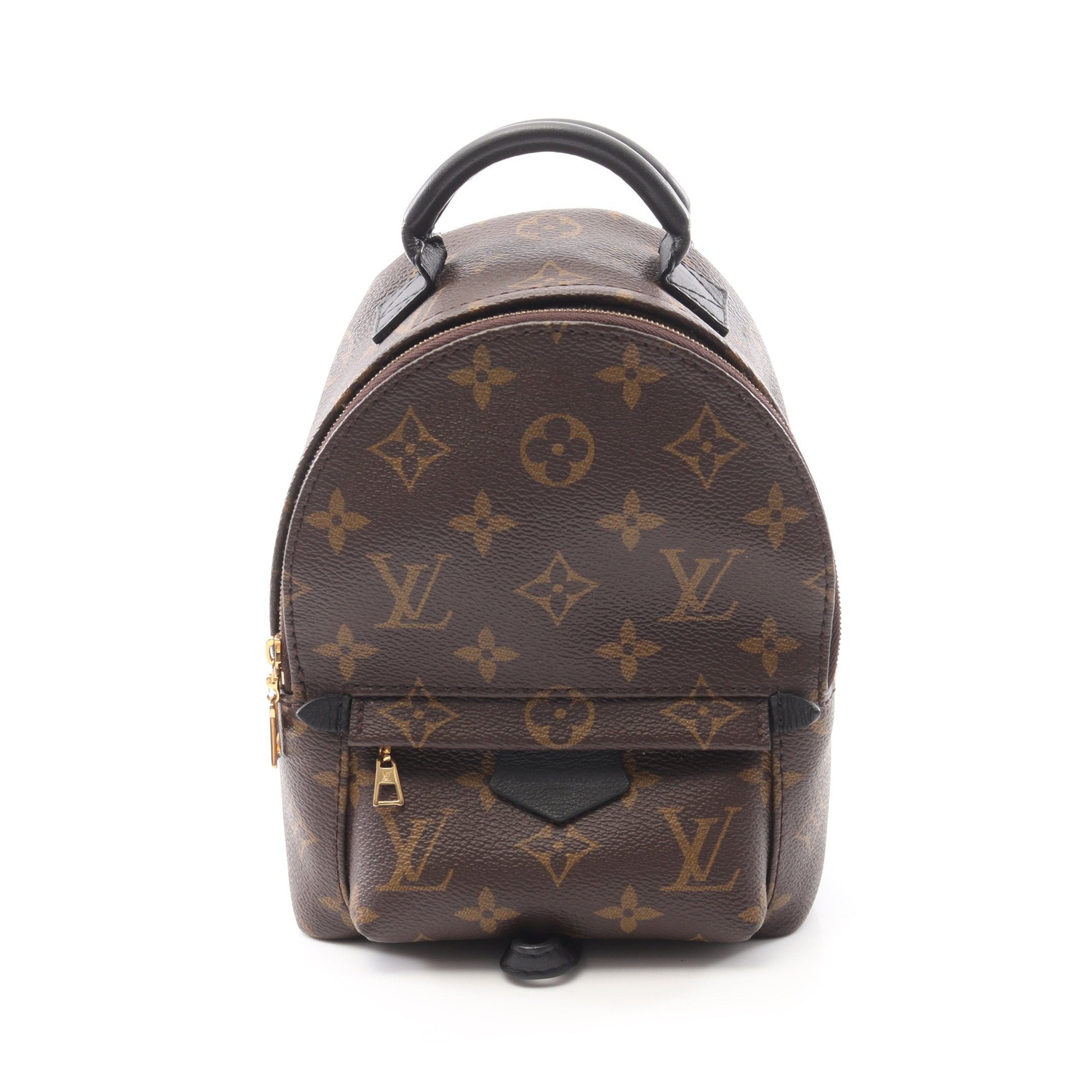 Louis Vuitton Louis Vuitton Palm Springs Backpack Mini Monogram Rucksack Leather Brown Black Size ONE SIZE - 1 Thumbnail