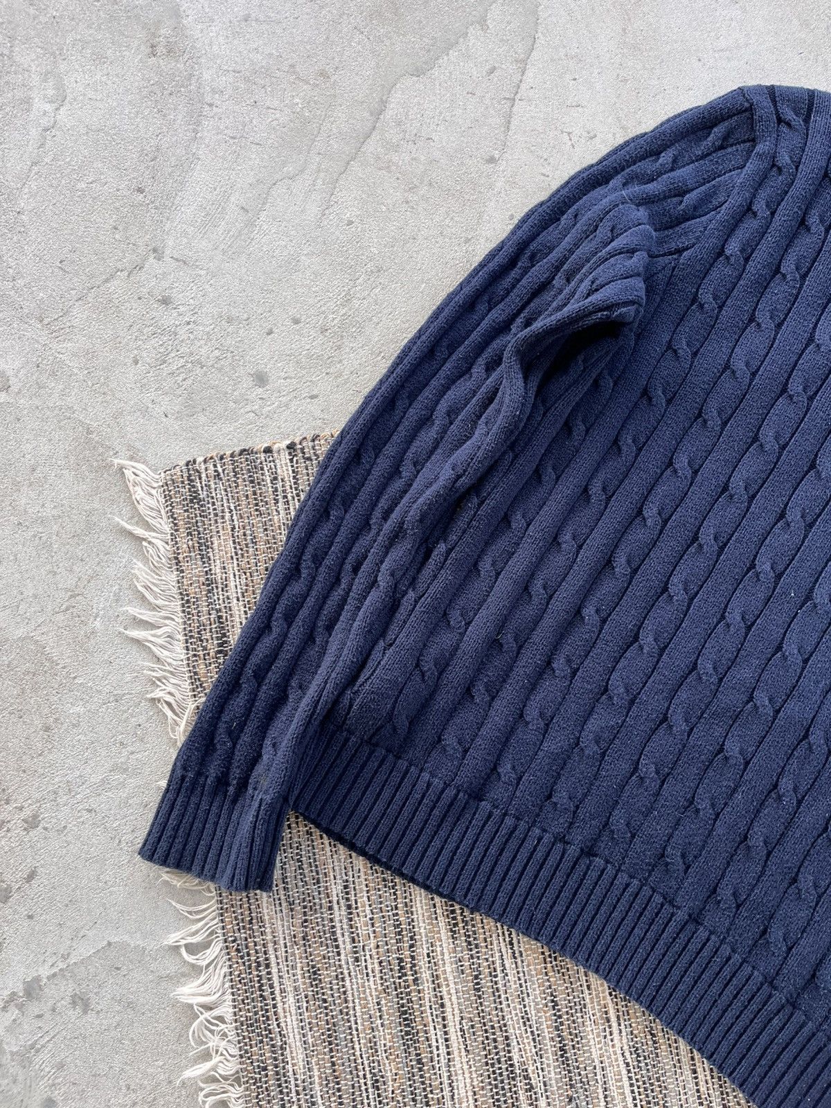 Polo Ralph Lauren Vintage Polo Ralph Lauren Navy Knit Sweater Y2K Avantgarde Size XL / US 12-14 / IT 48-50 - 10 Thumbnail