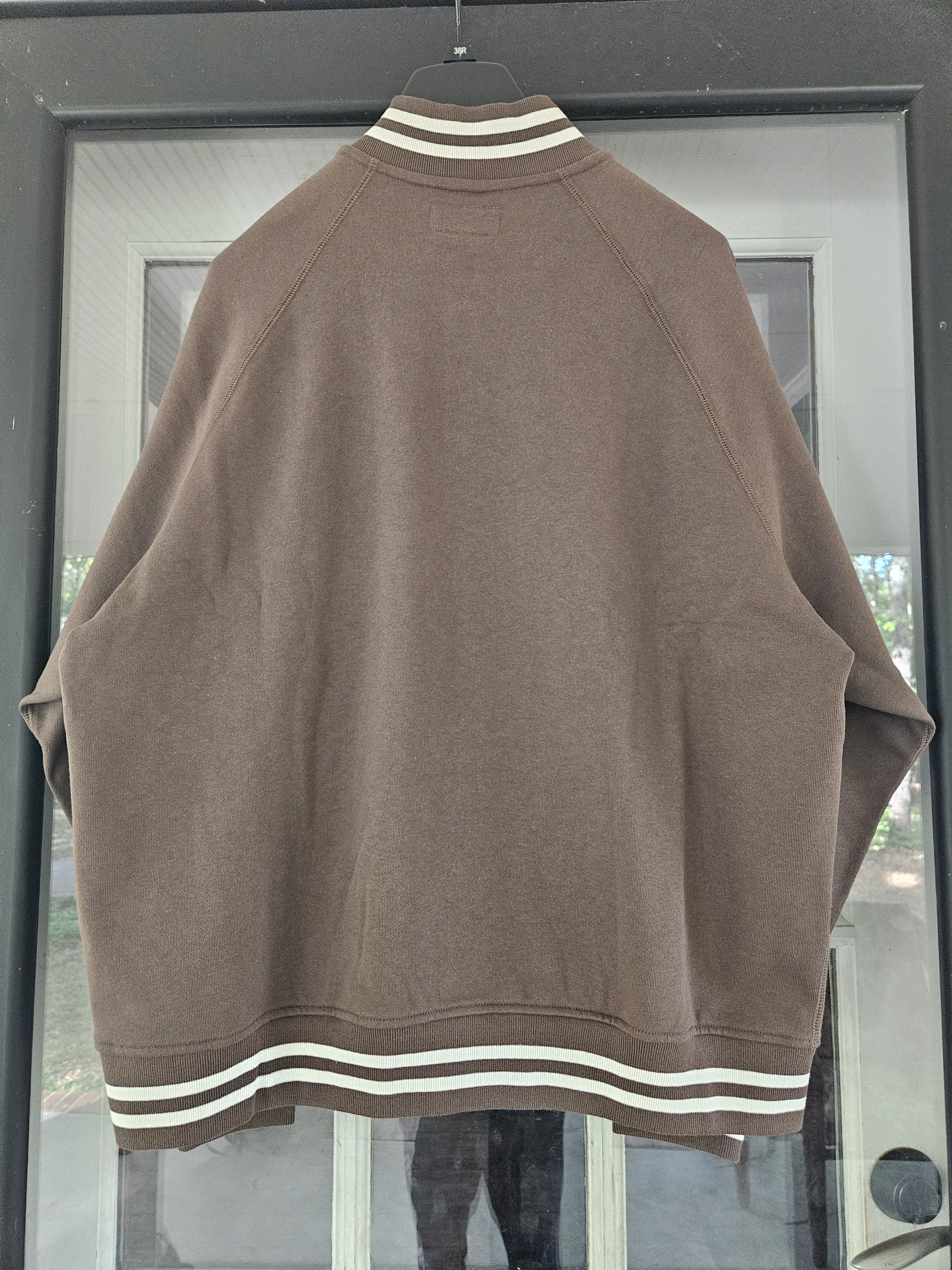 Bape Olive Green Varsity Bomber Jacket Size US XL / EU 56 / 4 - 7 Thumbnail