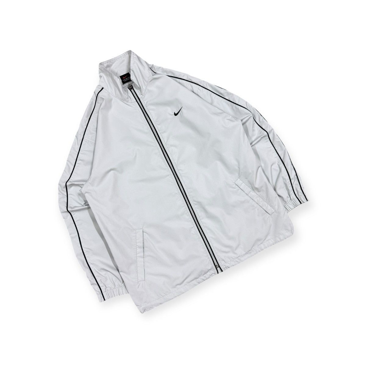 Nike Vtg🔥Y2k Clima Fit Back Pocket Zipper Windbreaker Size US M / EU 48-50 / 2 - 5 Thumbnail