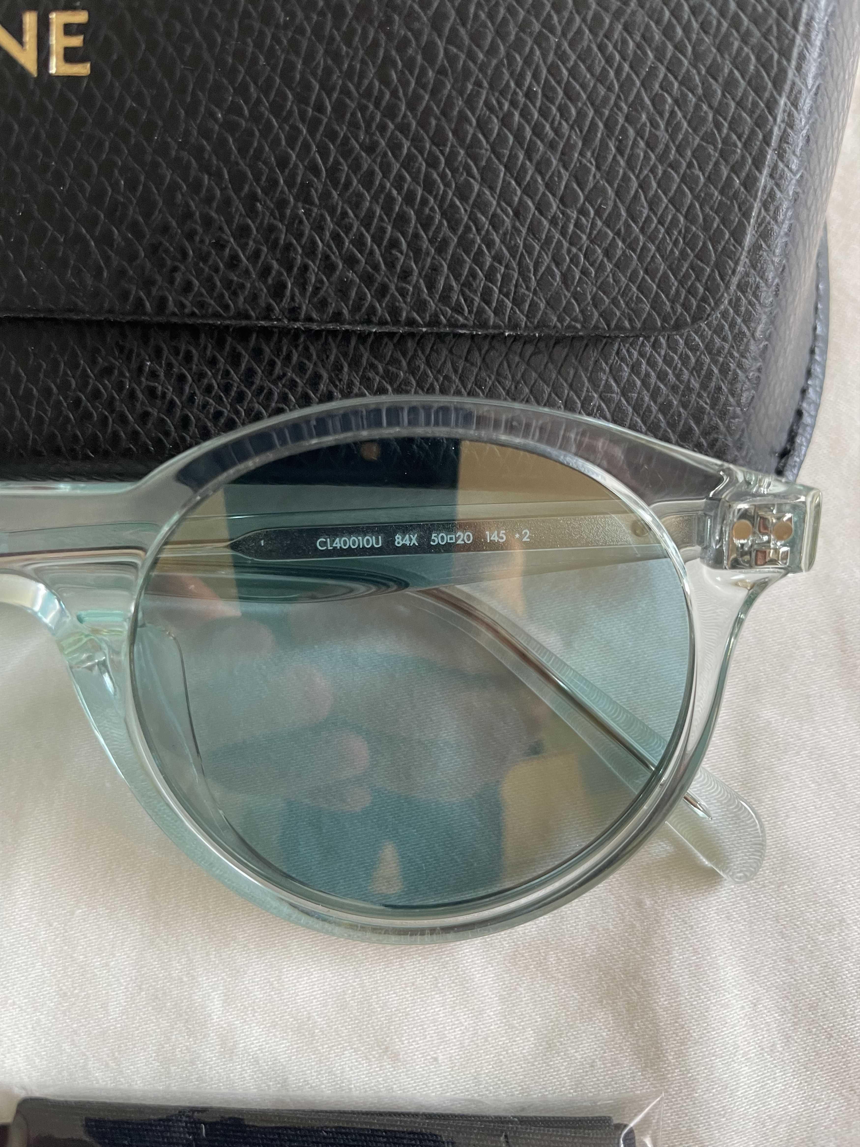 Celine CELINE CL40010U 84X Women's Round Transparent Sunglasses Size ONE SIZE - 11 Thumbnail