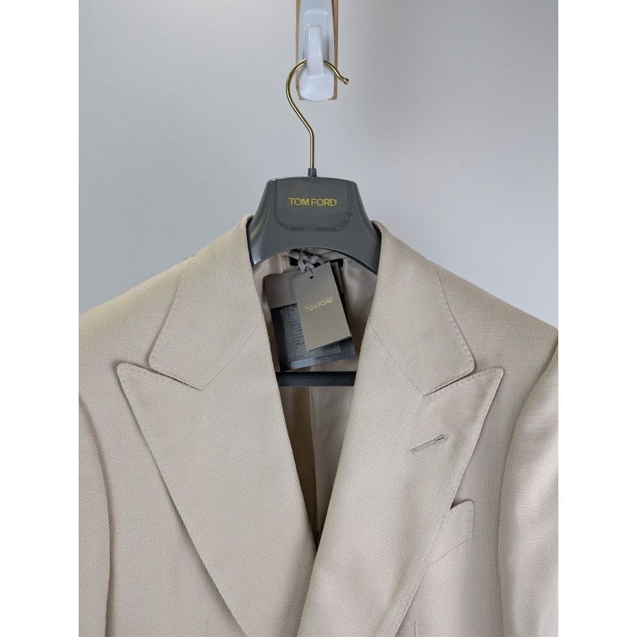 Tom Ford o1rshd1 Blazer Jacket in Cream Size US M / EU 48-50 / 2 - 7 Thumbnail