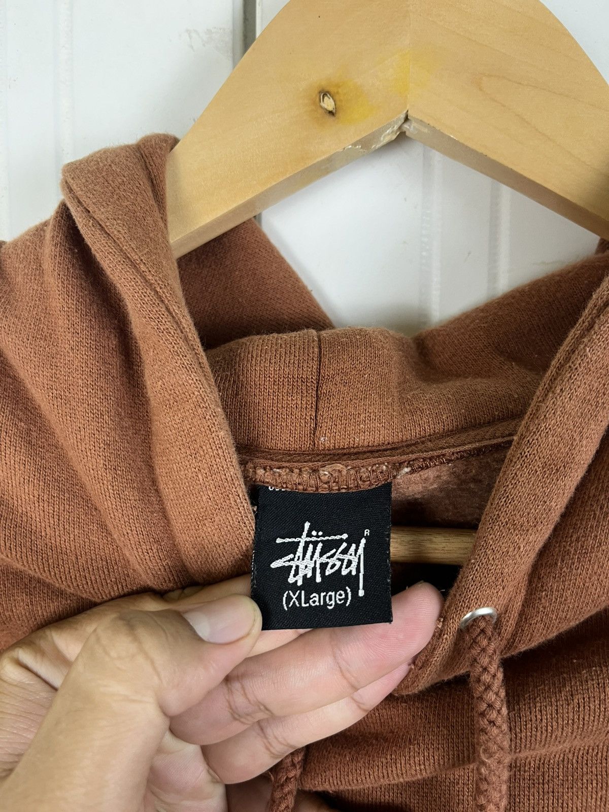 Stussy × Vintage Vintage Stussy Signature Hoodie Pullover Size US XL / EU 56 / 4 - 7 Thumbnail