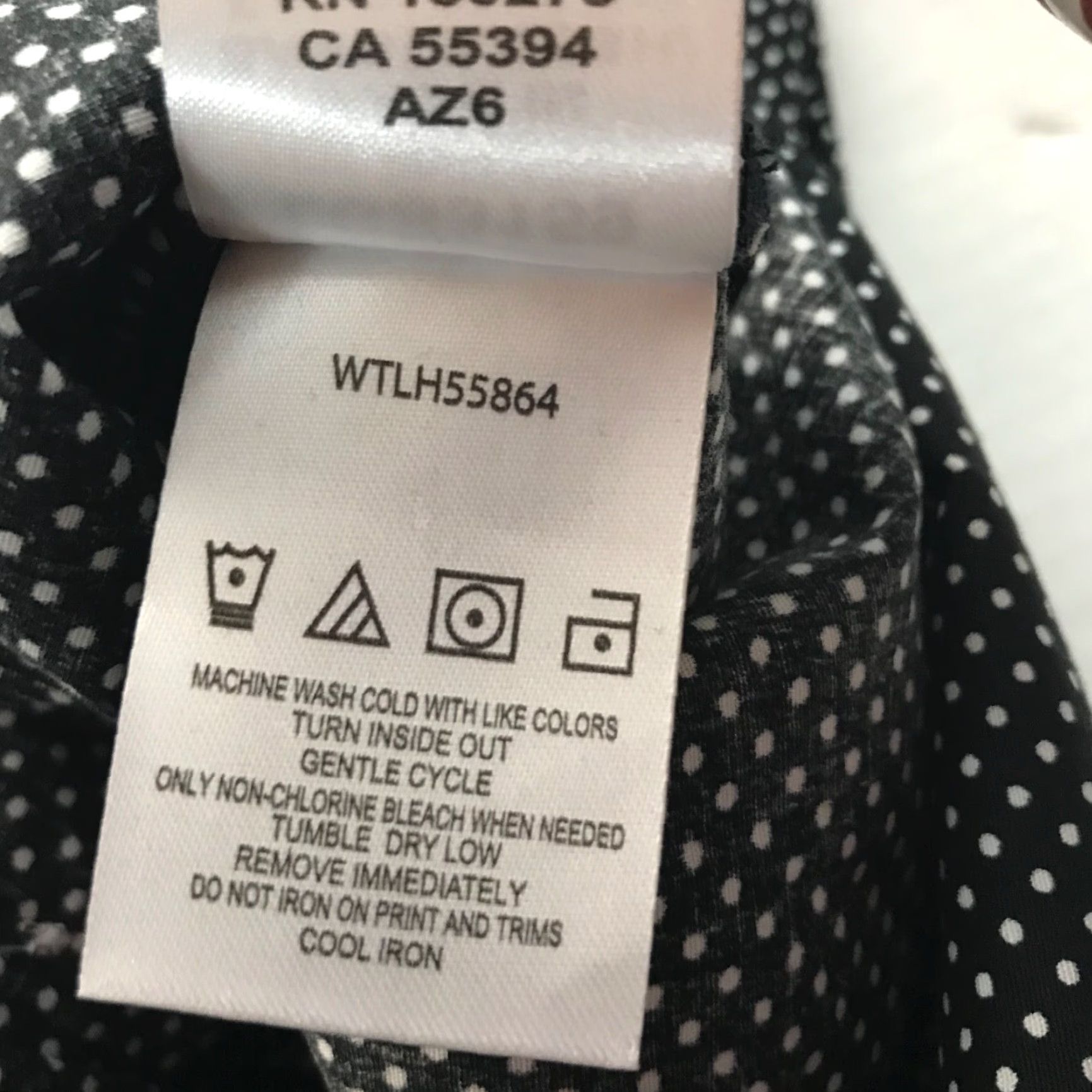 Wrangler VINTAGE Wrangler George Strait For Her Womens Casual Long Sleeve Cotton Spandex Button-Up Shirt Black White Polka Dots Size M Size M / US 6-8 / IT 42-44 - 6 Thumbnail