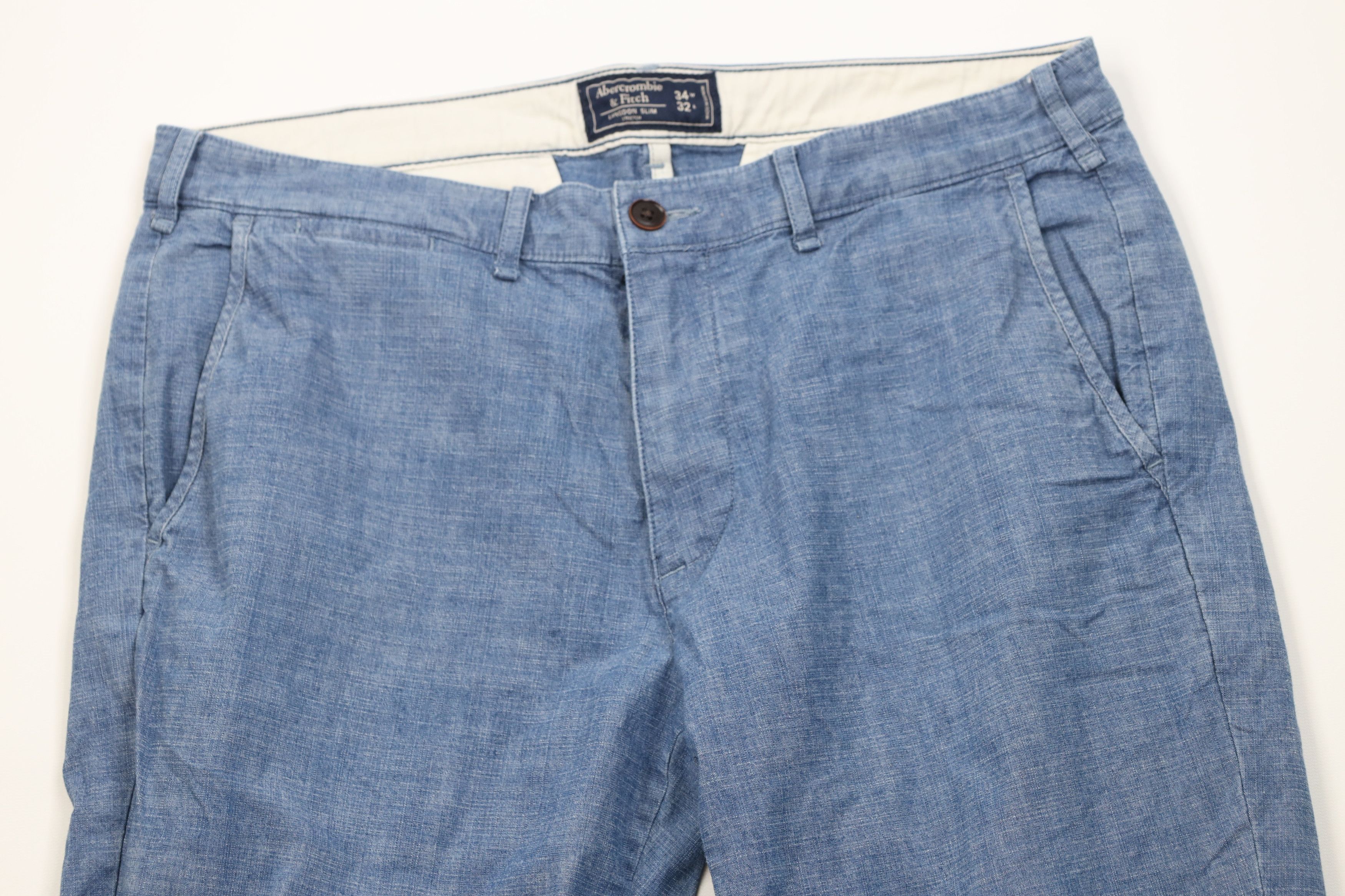 Abercrombie & Fitch Vintage Y2K Abercrombie & Fitch Langdon Slim Fit Pants Blue Size US 34 / EU 50 - 2 Thumbnail