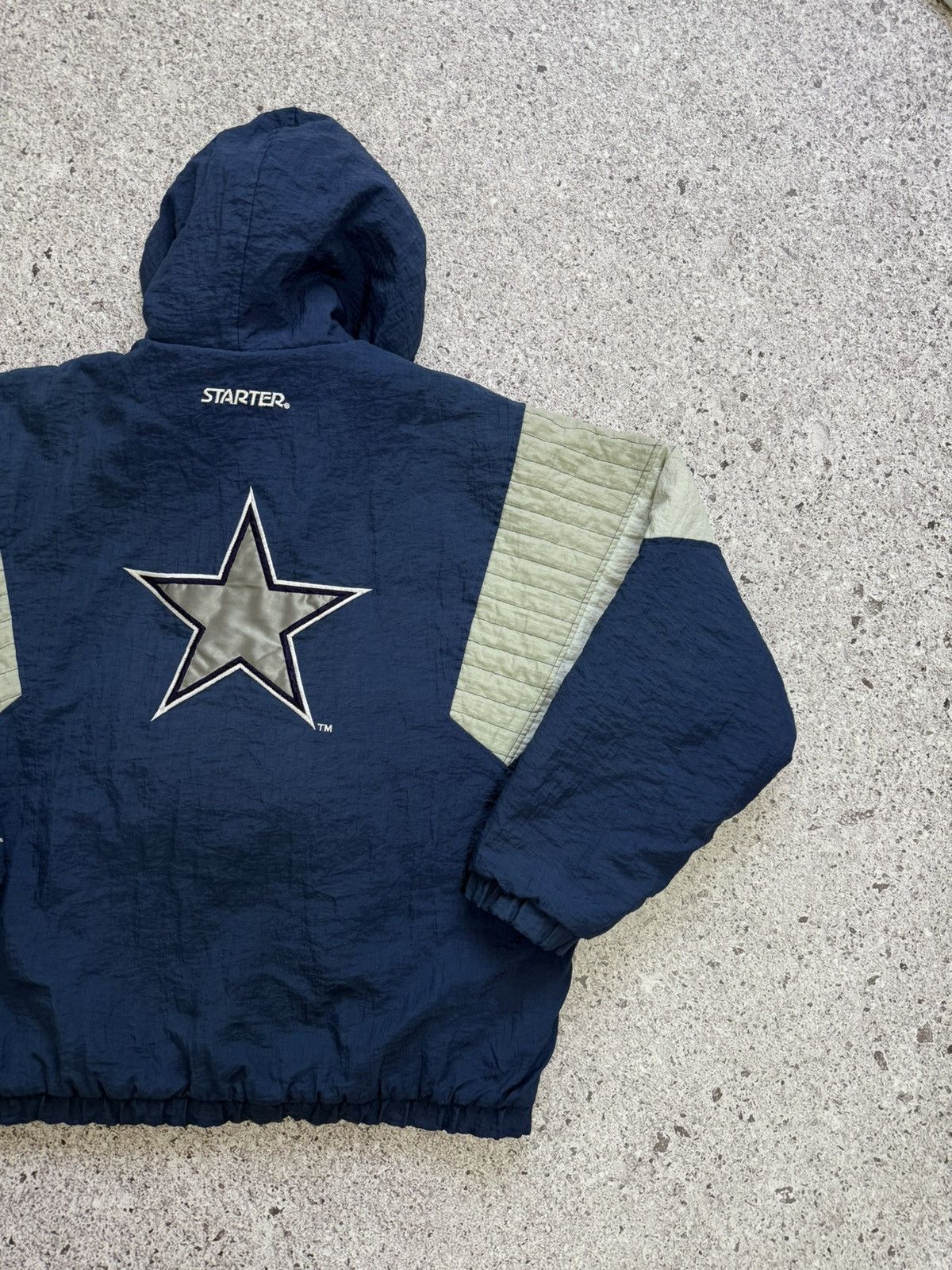 NFL × Starter × Vintage Vintage 1990’s NFL Starter Dallas Cowboys 1/2 ZIP Jacket Size US XL / EU 56 / 4 - 8 Thumbnail