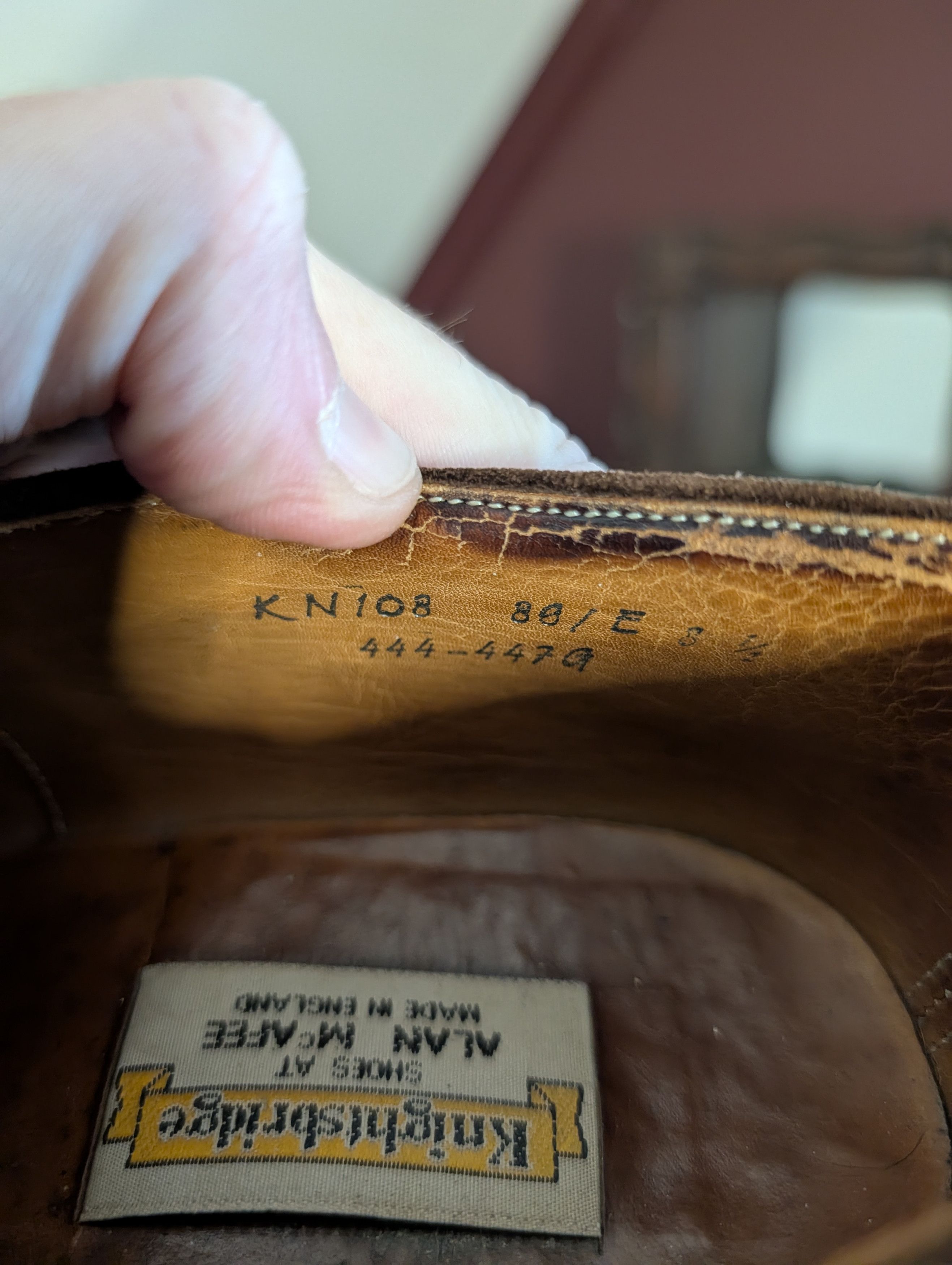Knightsbridge ALAN MCAFEE Brown suede leather brogues England 8.5 Size US 8.5 / EU 41-42 - 12 Thumbnail