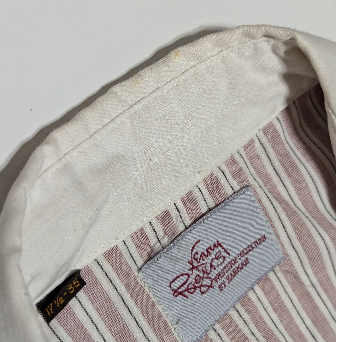 Vintage Vintage Kenny Rogers Western Snap Button Down Shirt Striped Size US XL / EU 56 / 4 - 5 Thumbnail