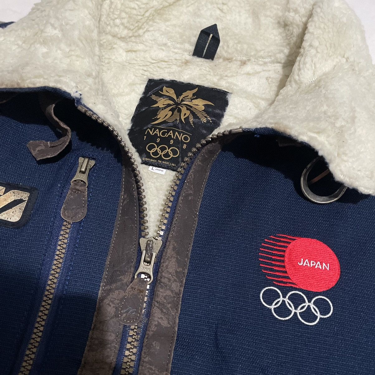 Mizuno Vintage 1998 Mizuno Nagano Olympic Sherpa Jacket Size US L / EU 52-54 / 3 - 6 Thumbnail