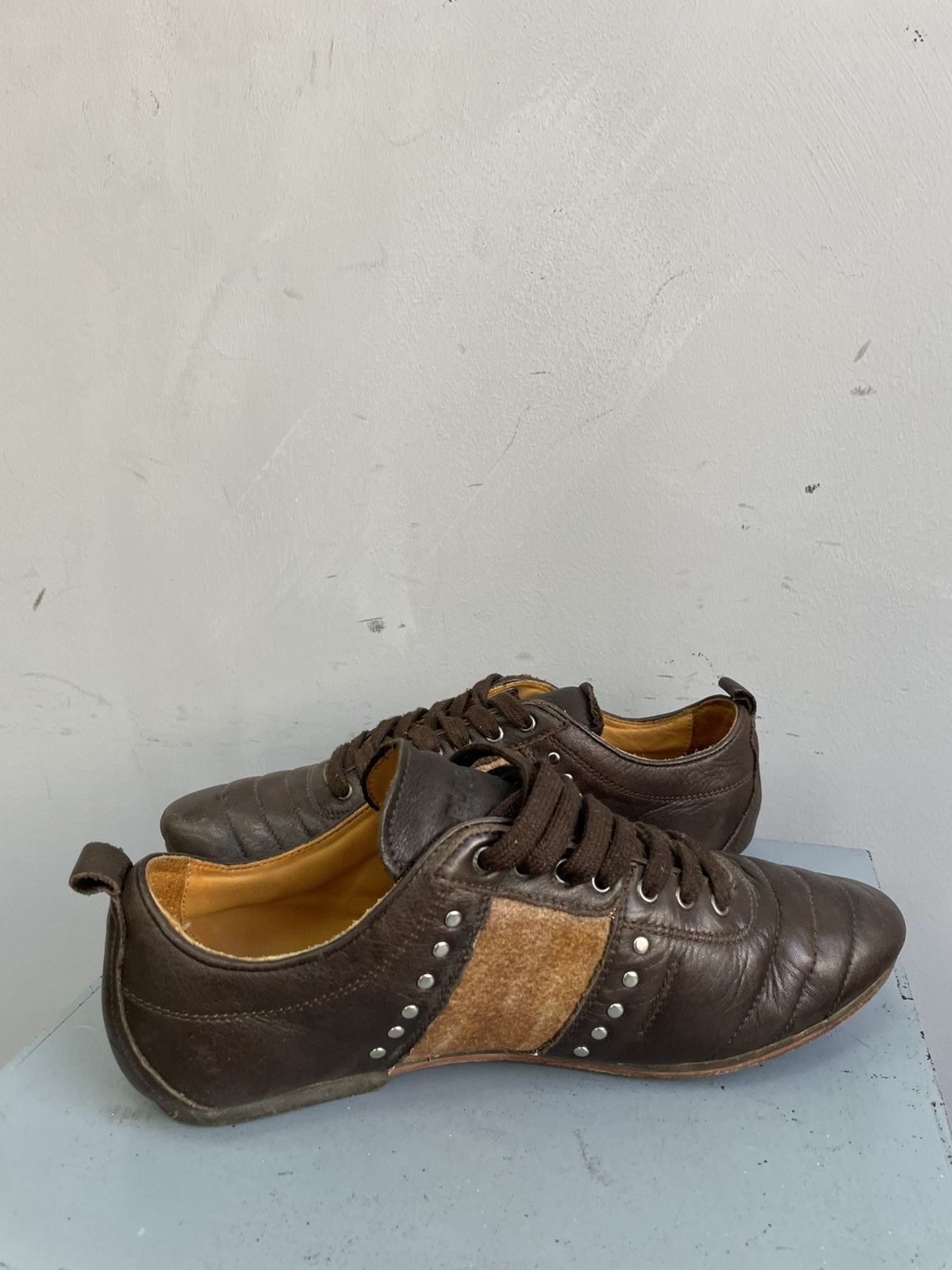 Blackstone Rare avant garde studded A.S.98 style leather low boots Size US 6.5 / EU 39-40 - 8 Thumbnail