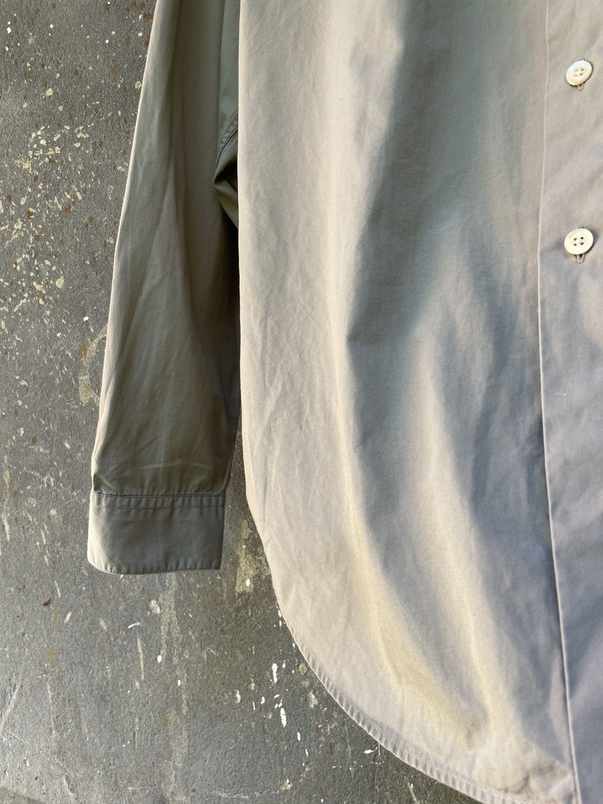 Saint Laurent Paris Saint Laurent Jeans Shirt Button Up Beige YVES RARE Size US XL / EU 56 / 4 - 7 Thumbnail