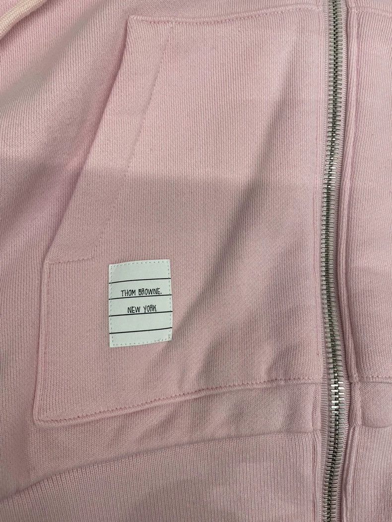 Thom Browne Thom Browne Cherry blossom pink cotton hooded hoodie Size XS / US 0-2 / IT 36-38 - 8 Thumbnail