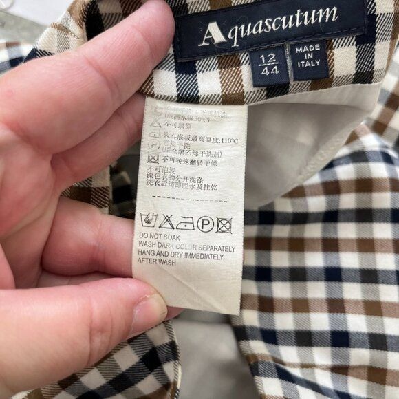 Aquascutum Aquascutum London Plaid Gingham Pencil Skirt Straight Size 34" / US 12 / IT 48 - 7 Thumbnail