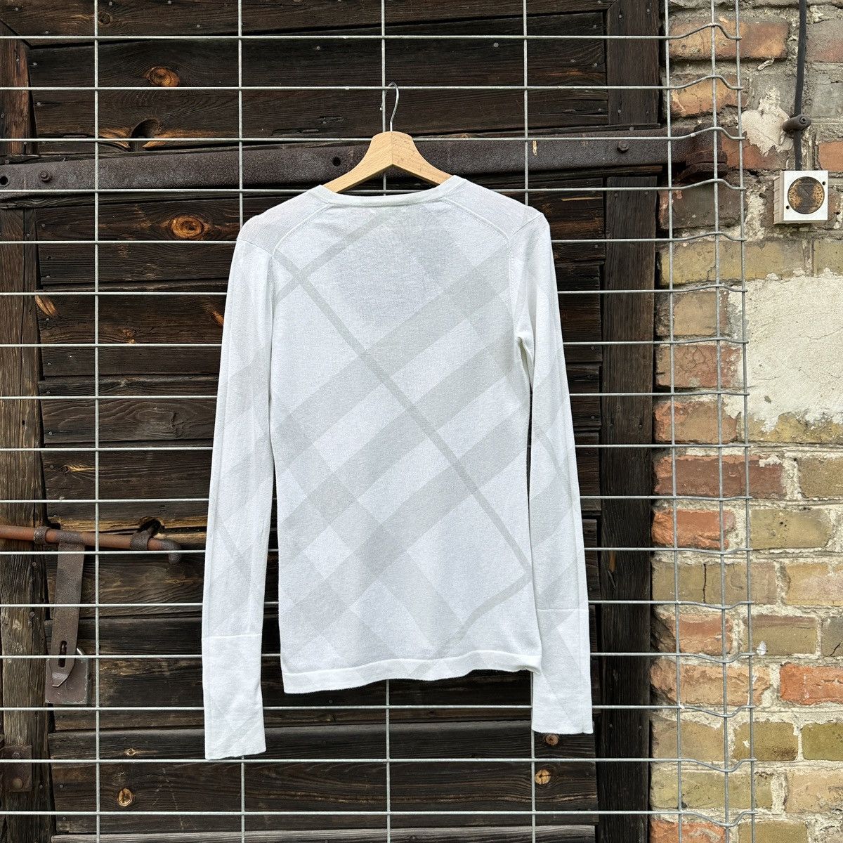 Burberry Burberry Brit Silk Cashmere Blouse Long Sleeve M Nova Check Size M / US 6-8 / IT 42-44 - 13 Thumbnail