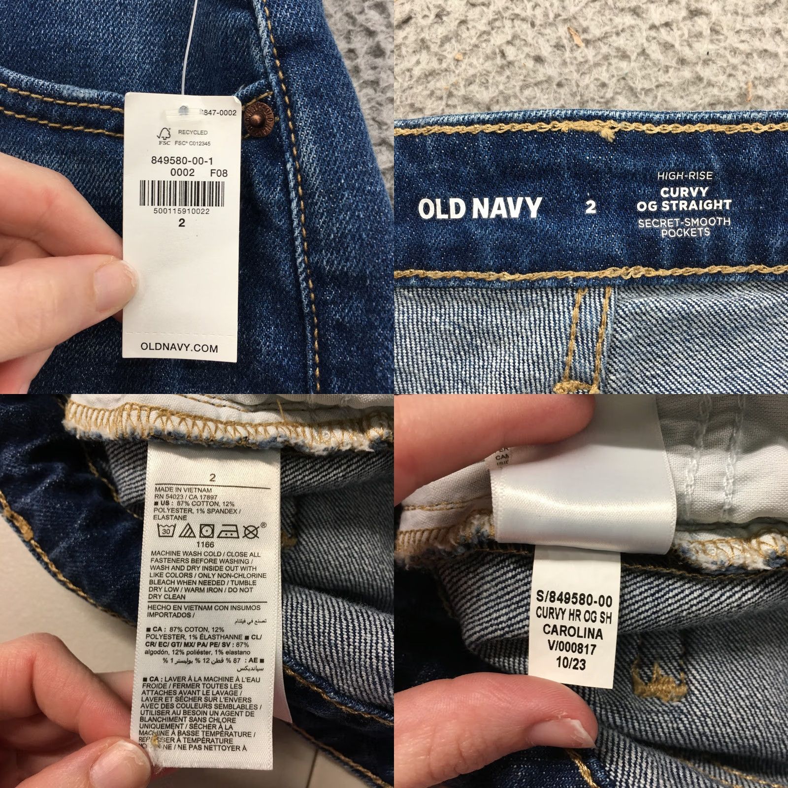 Old Navy Old Navy Shorts Womens 2 Blue Denim Cotton Blend Zip NEW Cut-Off 3.5 Inseam 28 W 3.5 Inseam Mag, Mid Rise, 5-Pocket Womens Clothing Size 26" / US 2 / IT 38 - 10 Thumbnail