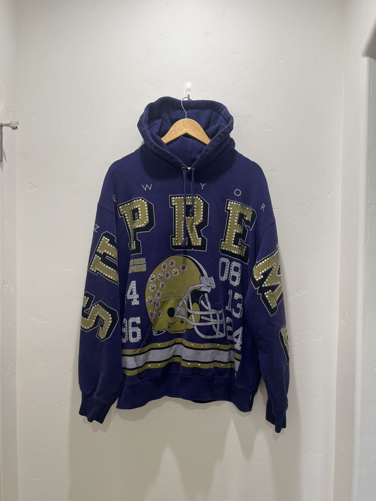 Supreme athletic studded l/s top blue Supreme Athletic Studded L/S