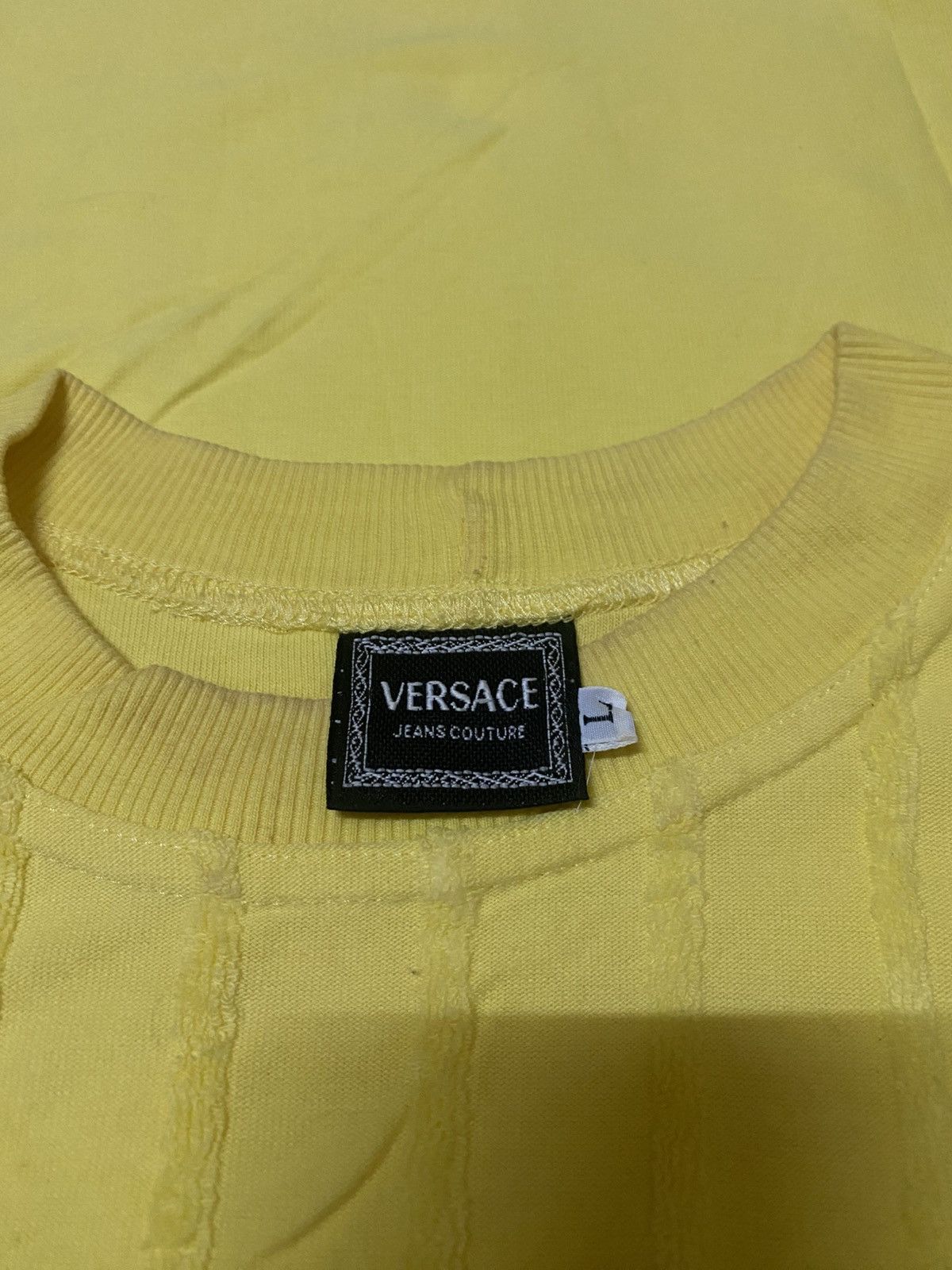 Versace Jeans Couture Versace Jeans Couture Spellout Big Tonal Logo T Shirt Size US L / EU 52-54 / 3 - 4 Thumbnail