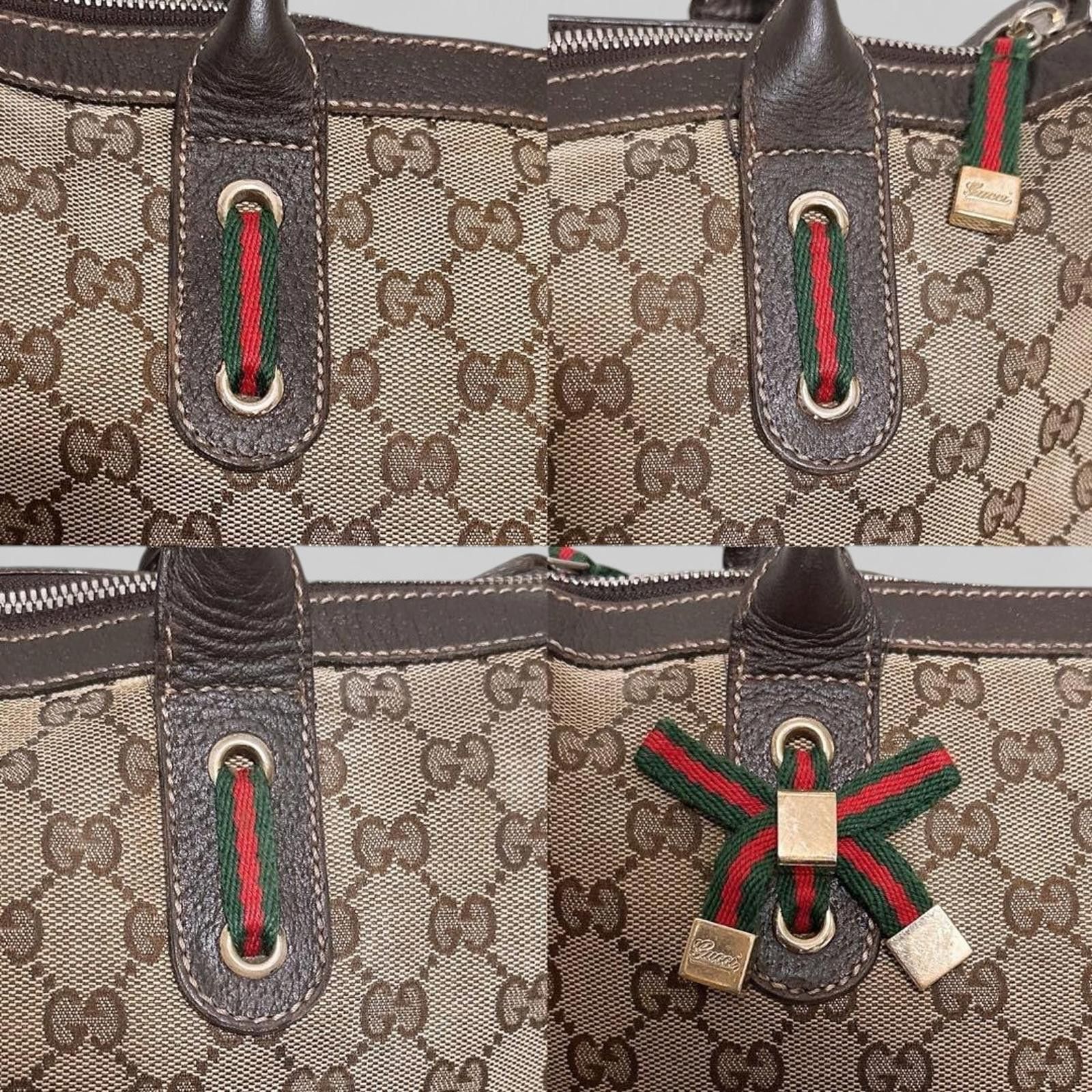 Gucci Gucci - Classic Chique Canvas Tote Handbag Size ONE SIZE - 5 Thumbnail