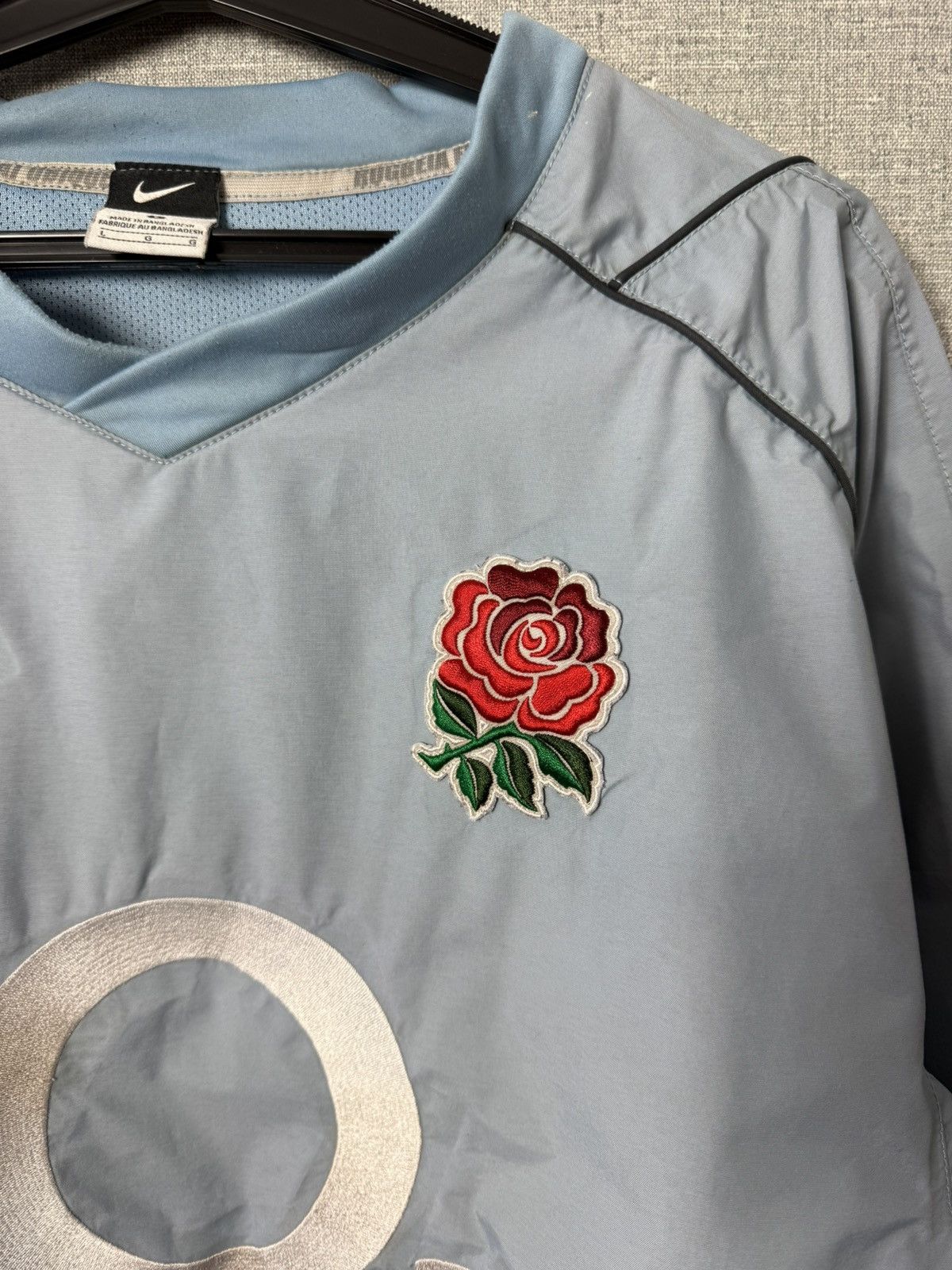 Nike Vintage Nike England Rugby O2 Windbreaker Pullover Jacket Size US L / EU 52-54 / 3 - 14 Thumbnail