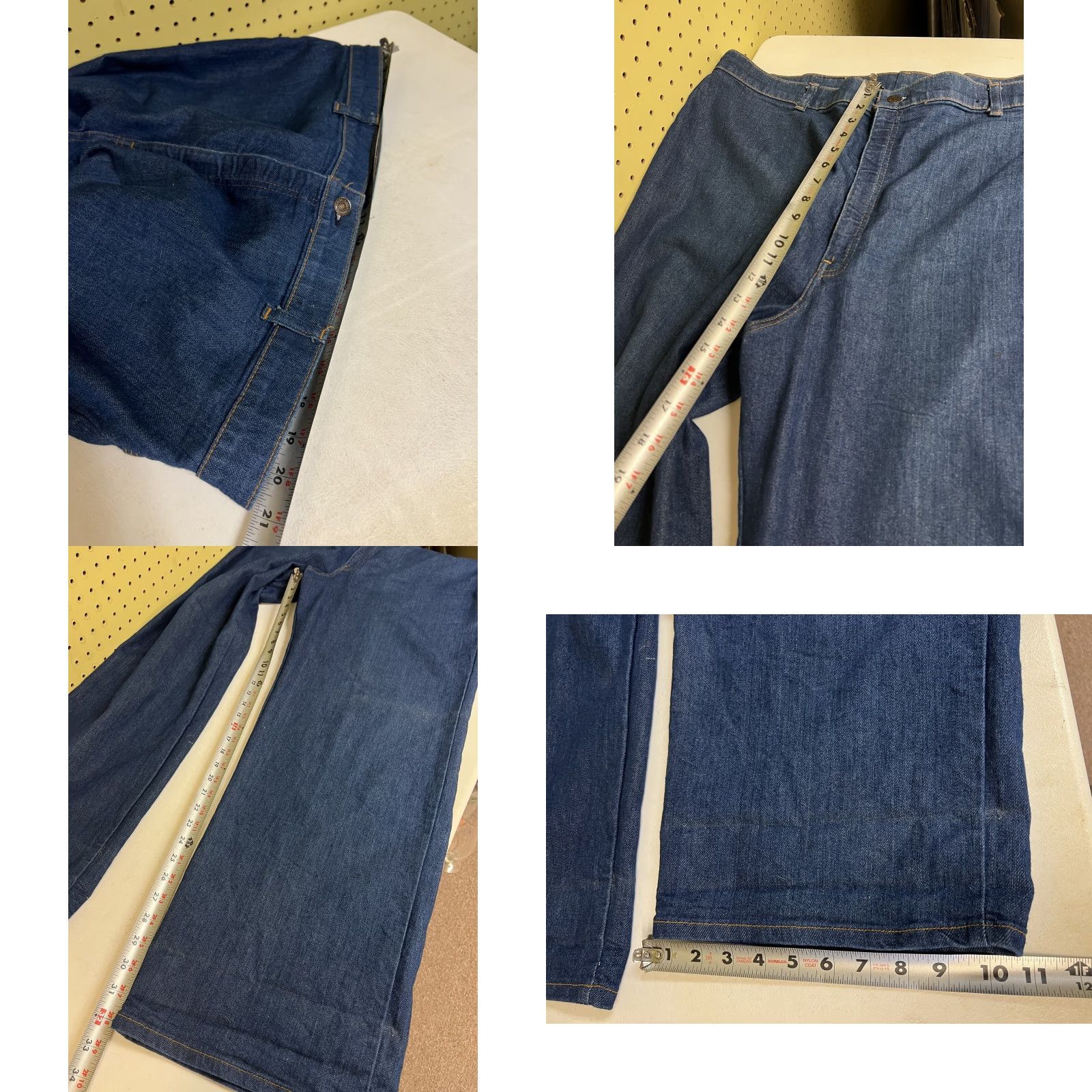 Levi's VINTAGE Levi’s Orange Tab Plowboy Jeans 42x34 Straight Leg High Waist Men Regular 34 In Blue Cotton Denim Jeans Size US 42 / EU 58 - 8 Thumbnail