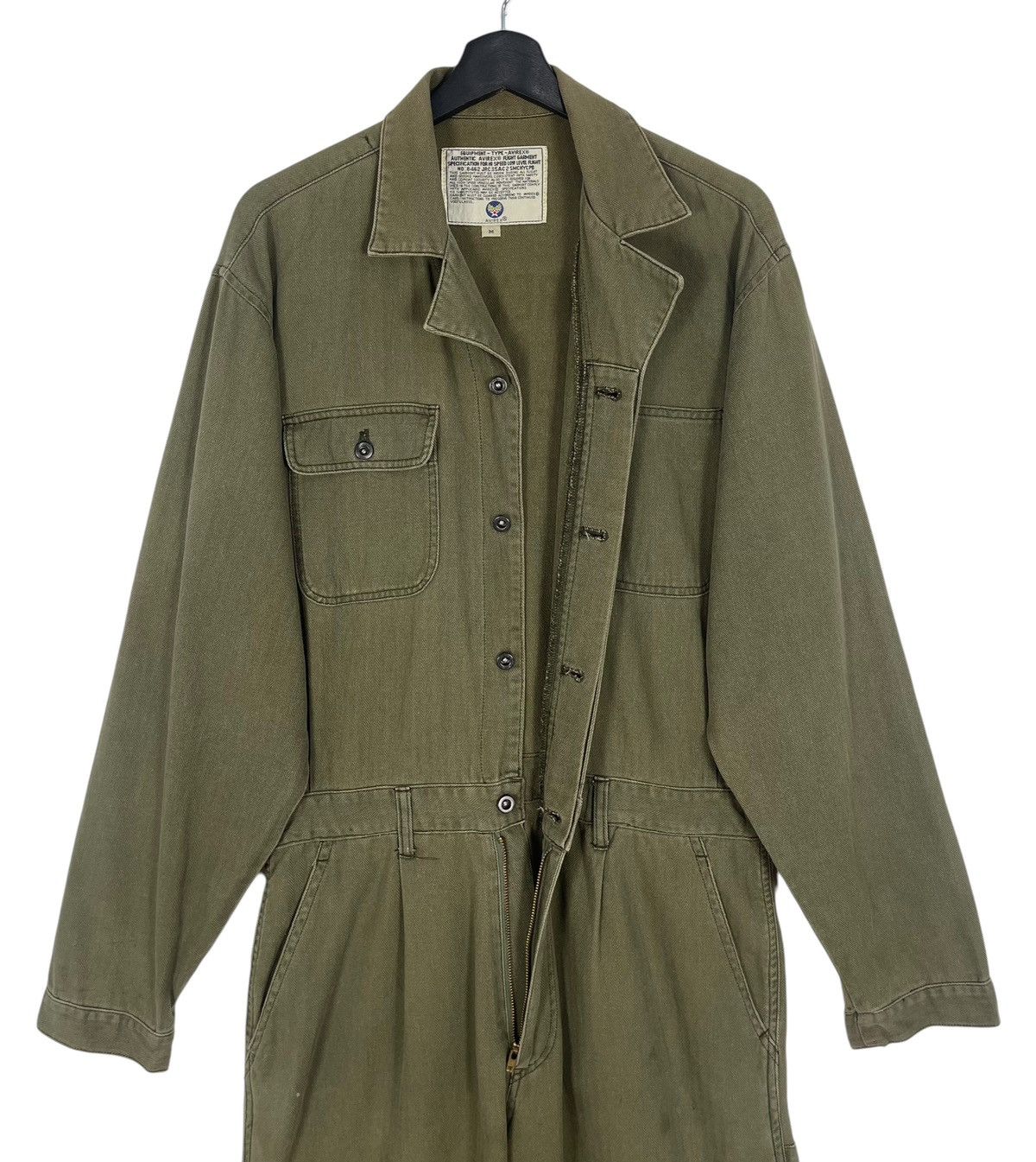 Avirex Very Rare 90s Vintage Avirex Herringbone Flight Coverall Size US 34 / EU 50 - 5 Thumbnail