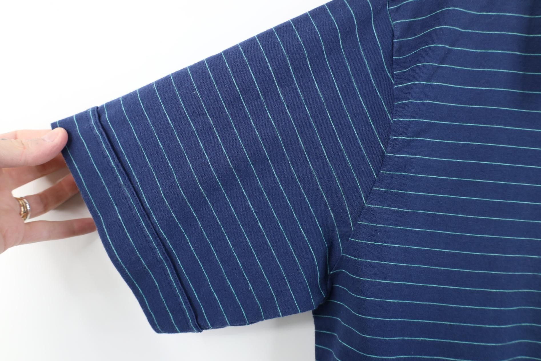 Vintage Vintage 70s Streetwear Striped Knit Collared Golf Polo Shirt Size US M / EU 48-50 / 2 - 6 Thumbnail