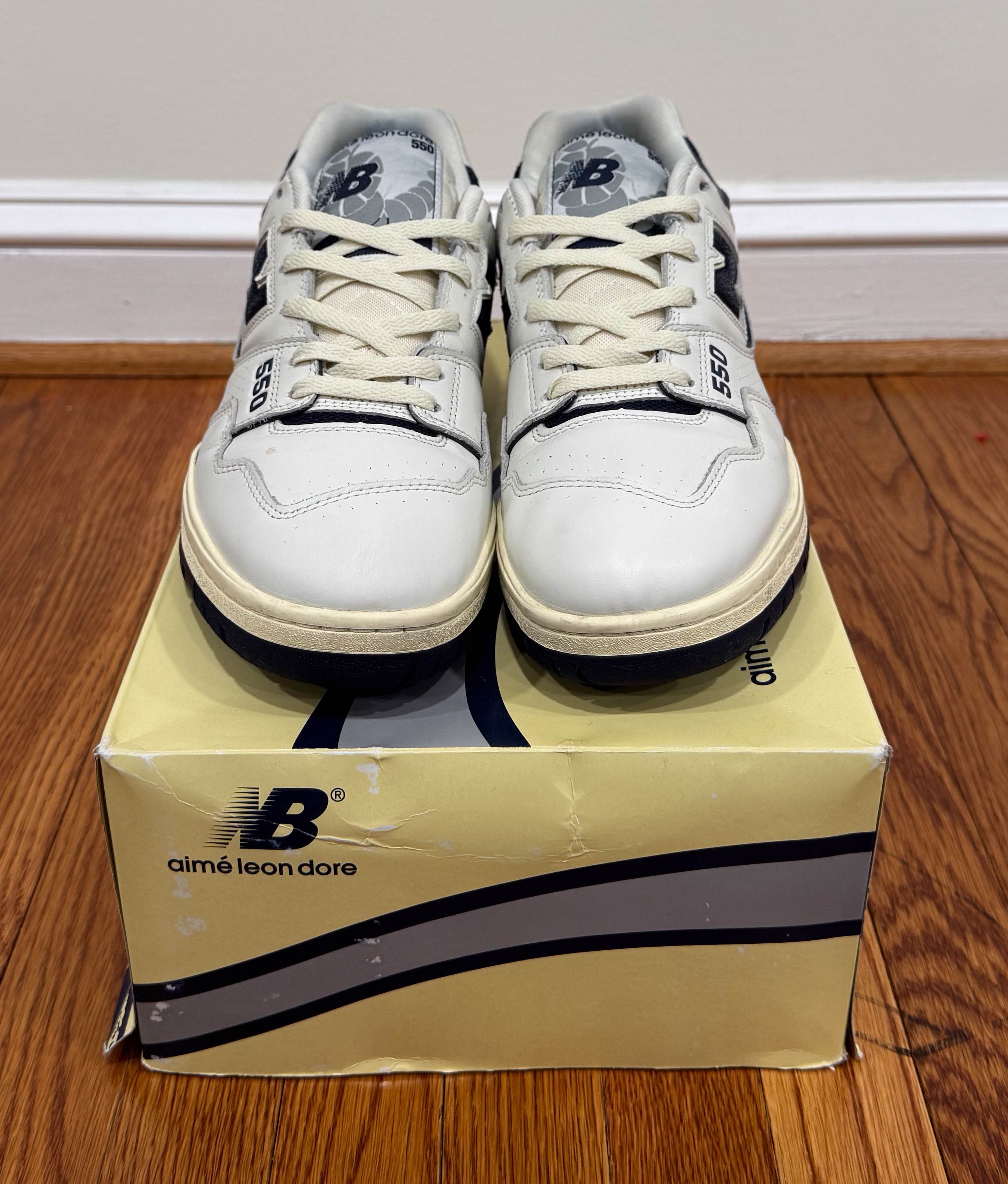 Aime Leon Dore × New Balance New Balance 550 Aime Leon Dore White Navy Size US 10.5 / EU 43-44 - 4 Thumbnail