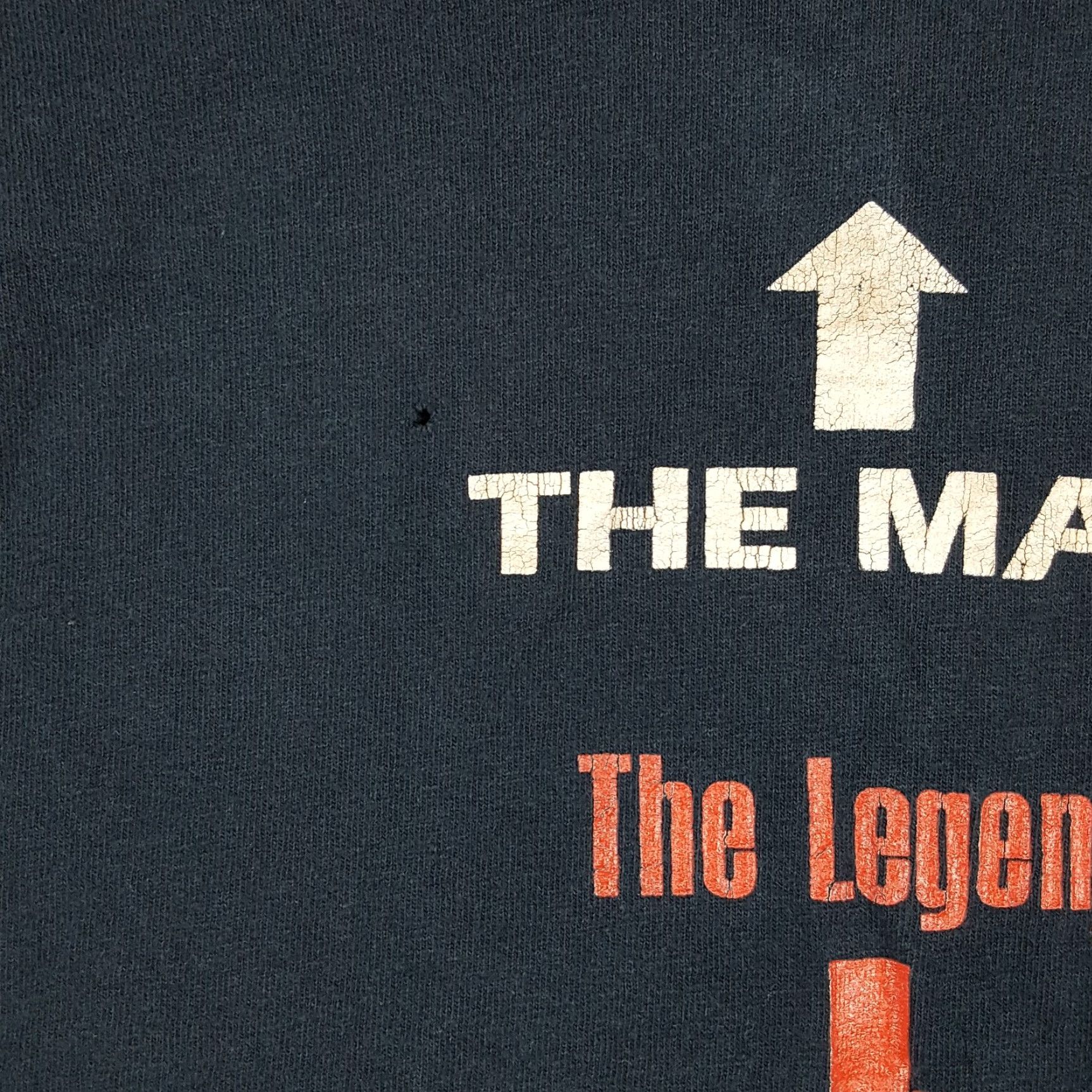 Gildan Vintage Y2K Distressed The Man & Legend Funny Black T Shirt Men Large 2000s Retro Grunge Size US L / EU 52-54 / 3 - 3 Thumbnail