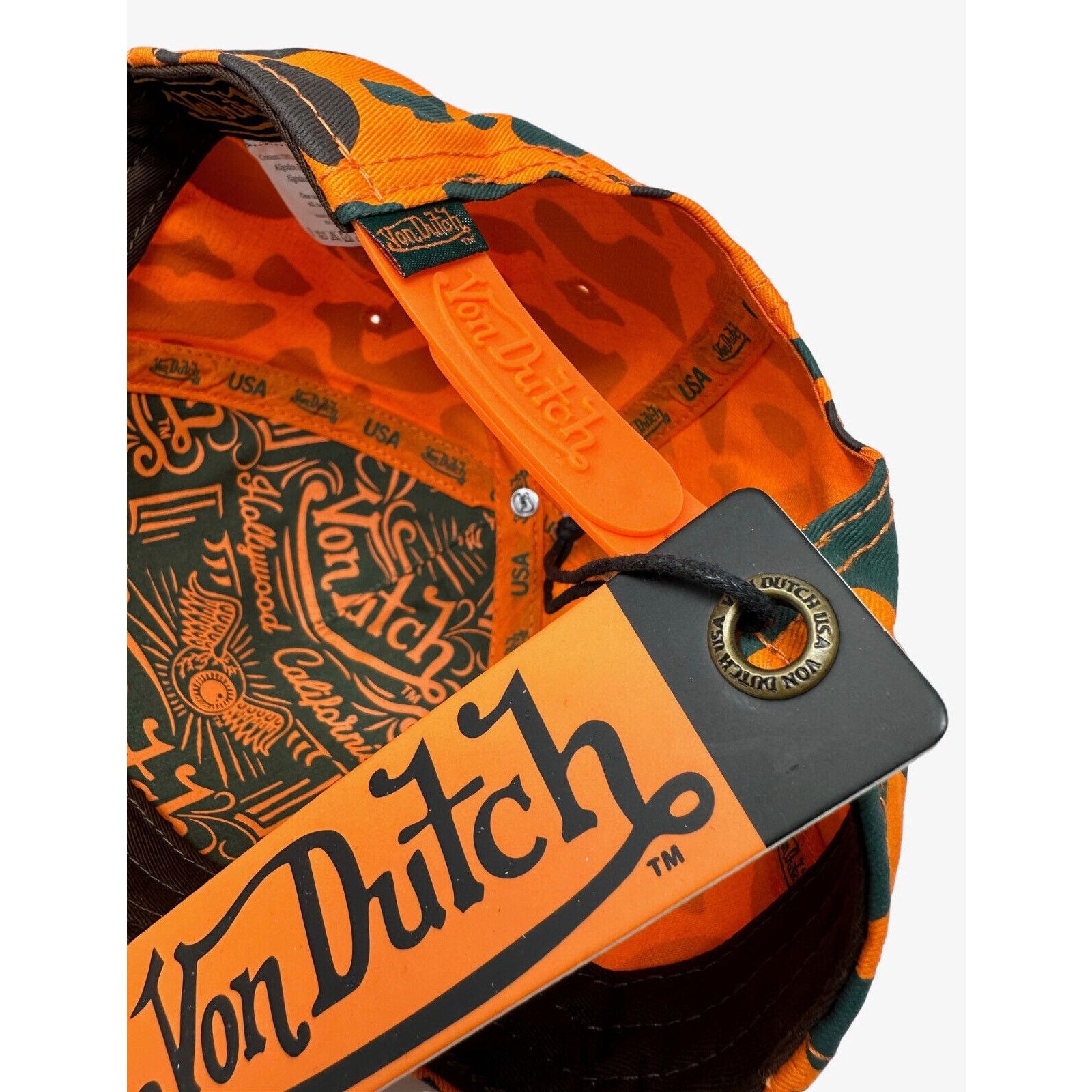 Von Dutch Von Dutch Hat Camo Trucker 242 Embroidered Snapback Cap Size ONE SIZE - 6 Thumbnail