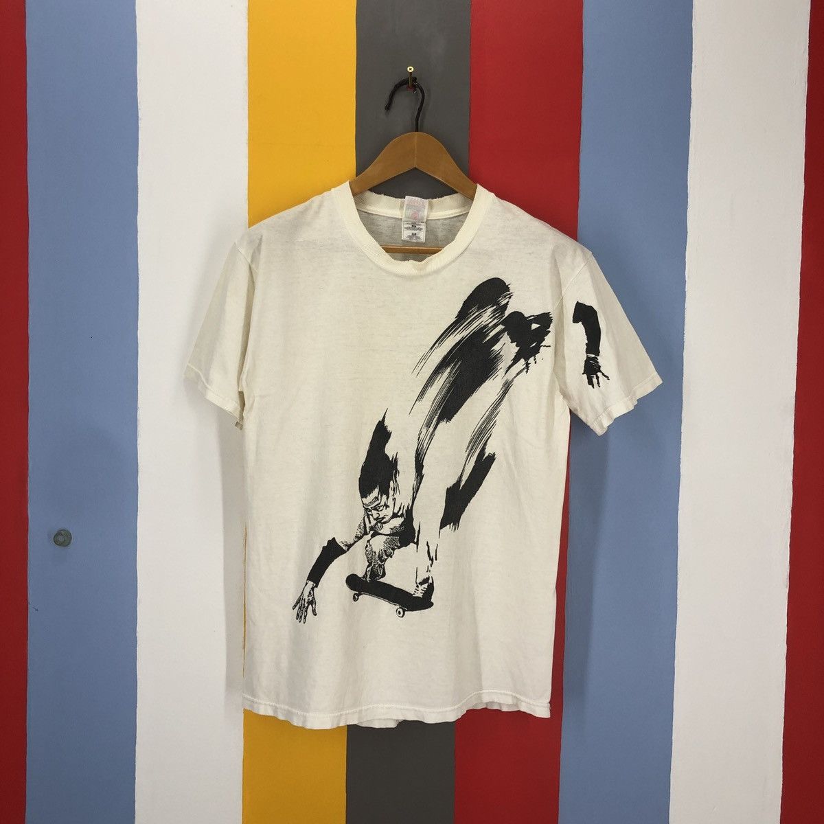 Fruit Of The Loom 1998 Skate Art by WK EDDY DESPLANQUES T Shirt #1507/AZ Size US M / EU 48-50 / 2 - 1 Thumbnail