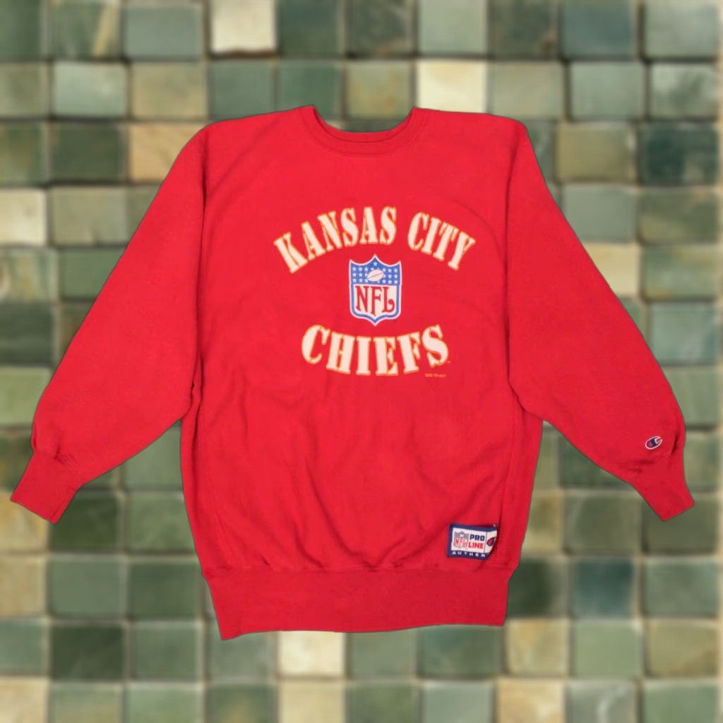 Champion VINTAGE Chiefs Sweatshirt Mens 90s 1990s Pro Line Champion Red XXL Size Size US XXL / EU 58 / 5 - 1 Thumbnail