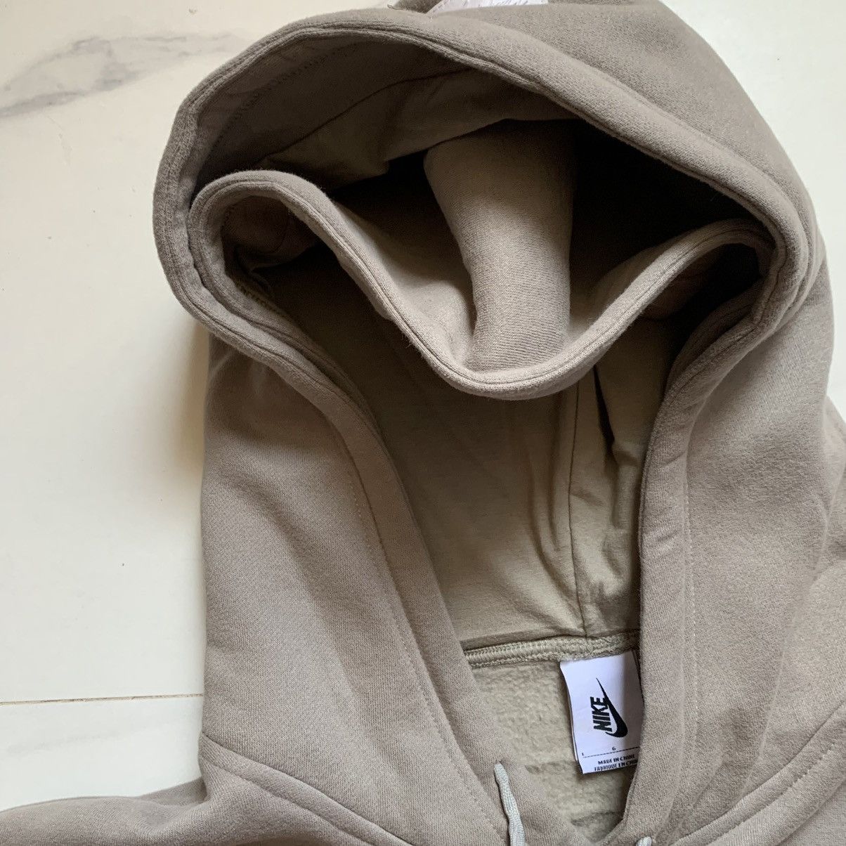 Fear of God × Nike Nike x Fear Of God Double Hood Hoodie Dust/Sail Size US L / EU 52-54 / 3 - 6 Thumbnail