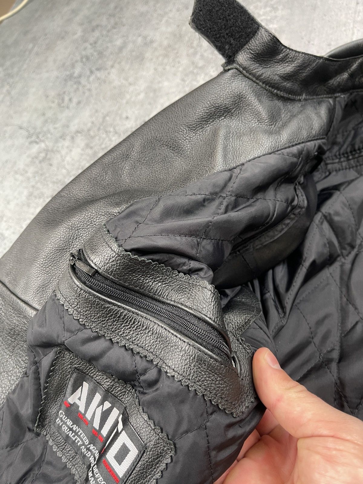 Vintage Akito Leather Racing Jacket Moto Black Size 54 Size US S / EU 44-46 / 1 - 17 Thumbnail