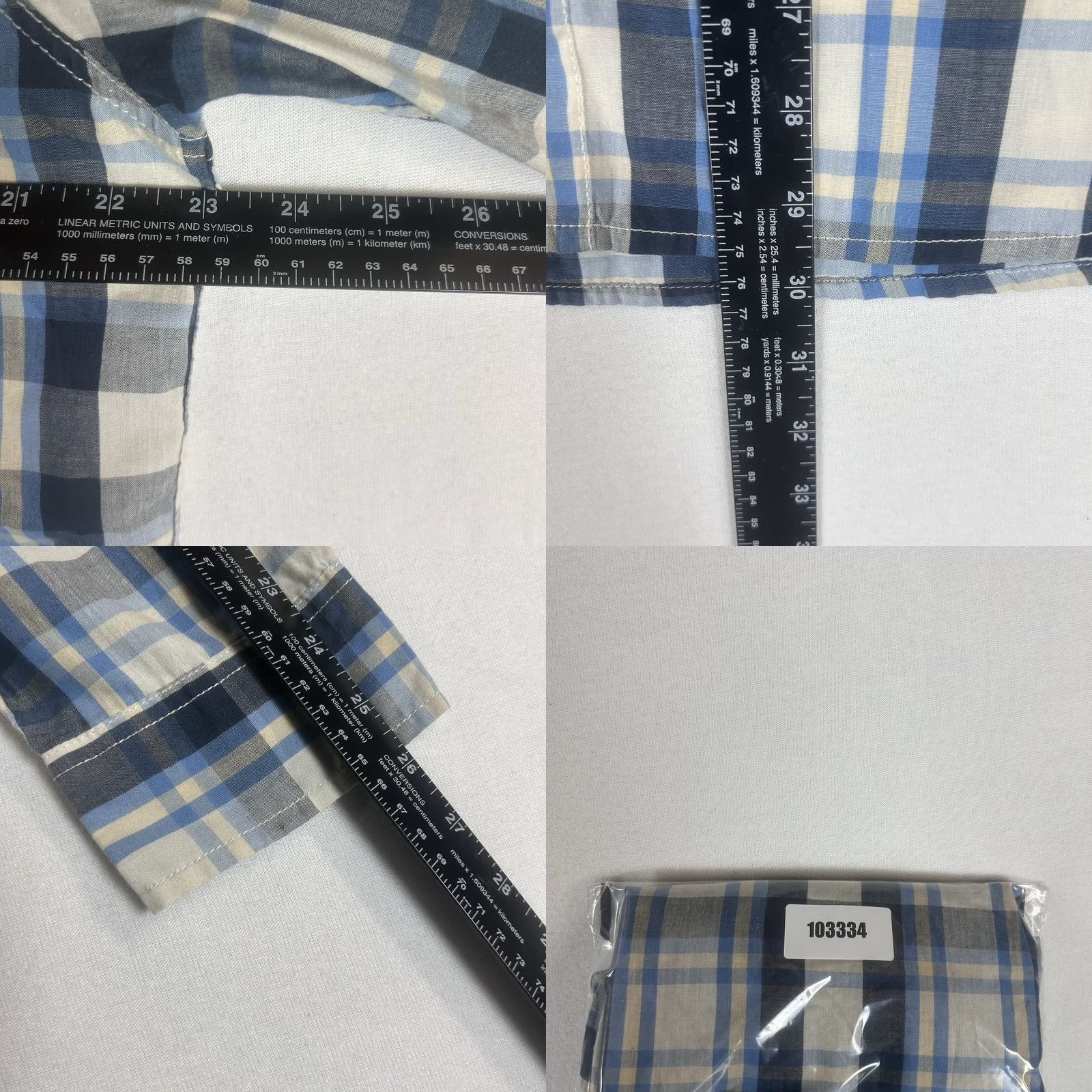 Levi's Levis Pearl Snap Western Shirt Mens L Blue Plaid Long Sleeve Modern Fit L/S Size US L / EU 52-54 / 3 - 8 Thumbnail