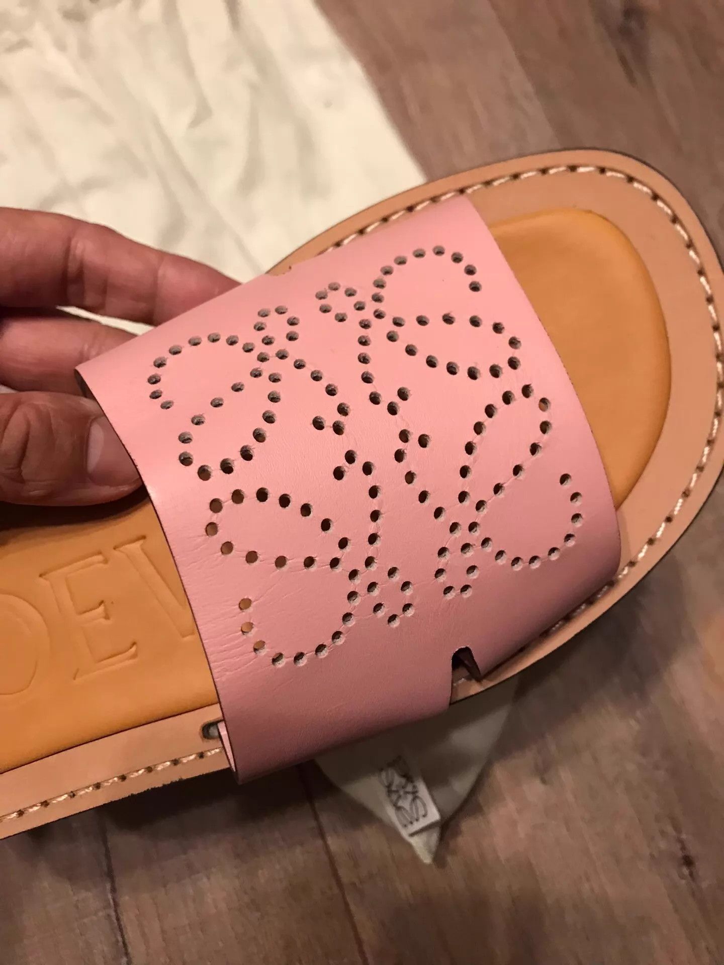 Loewe Loewe Leather Cutout Logo Slippers 36 (New, Dust Bag Only) Size US 5.5 / IT 35.5 - 4 Thumbnail