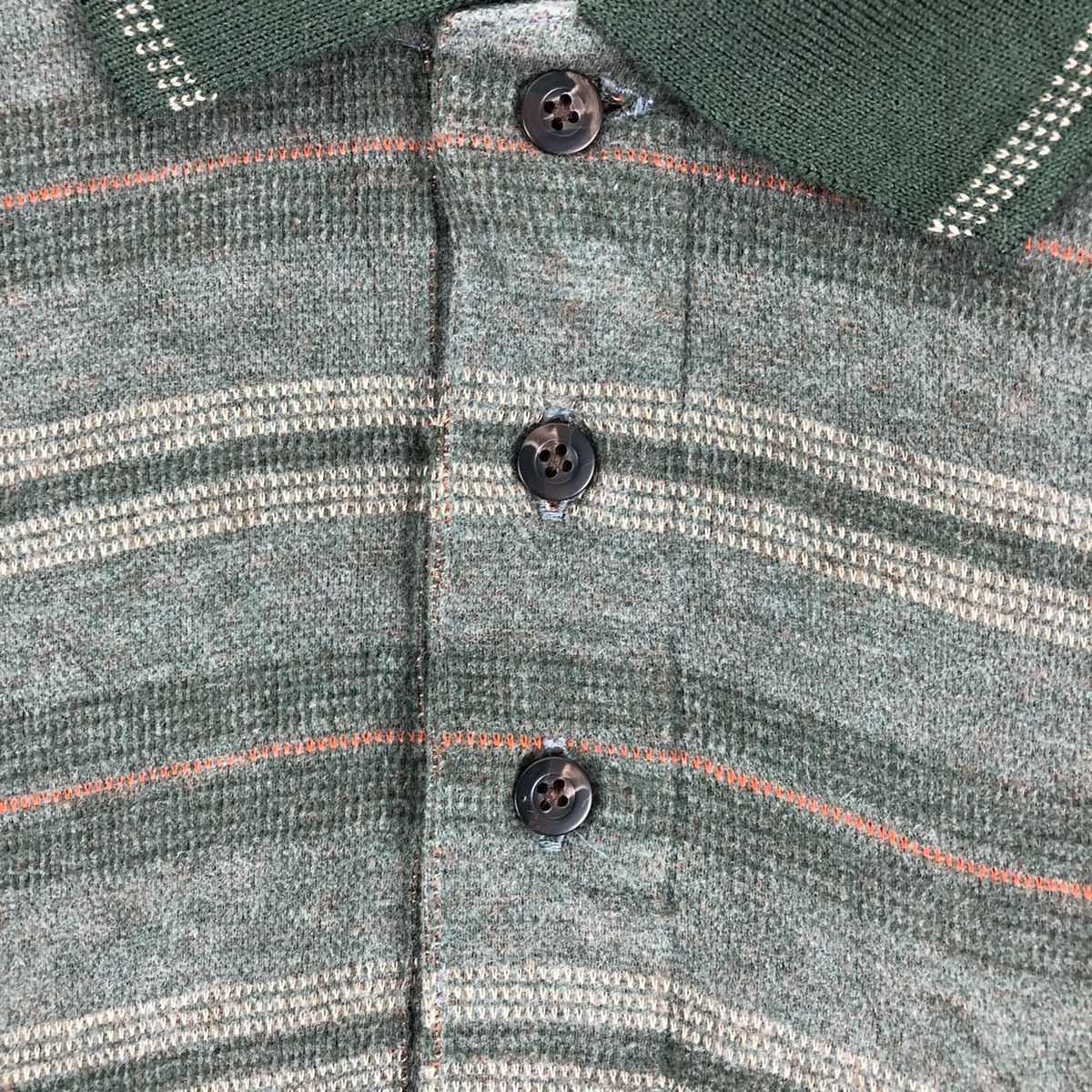 Designer × Japanese Brand × Vintage Vintage 90's Polo Knit Shirt Striped by Mr.Peal Size US L / EU 52-54 / 3 - 9 Thumbnail