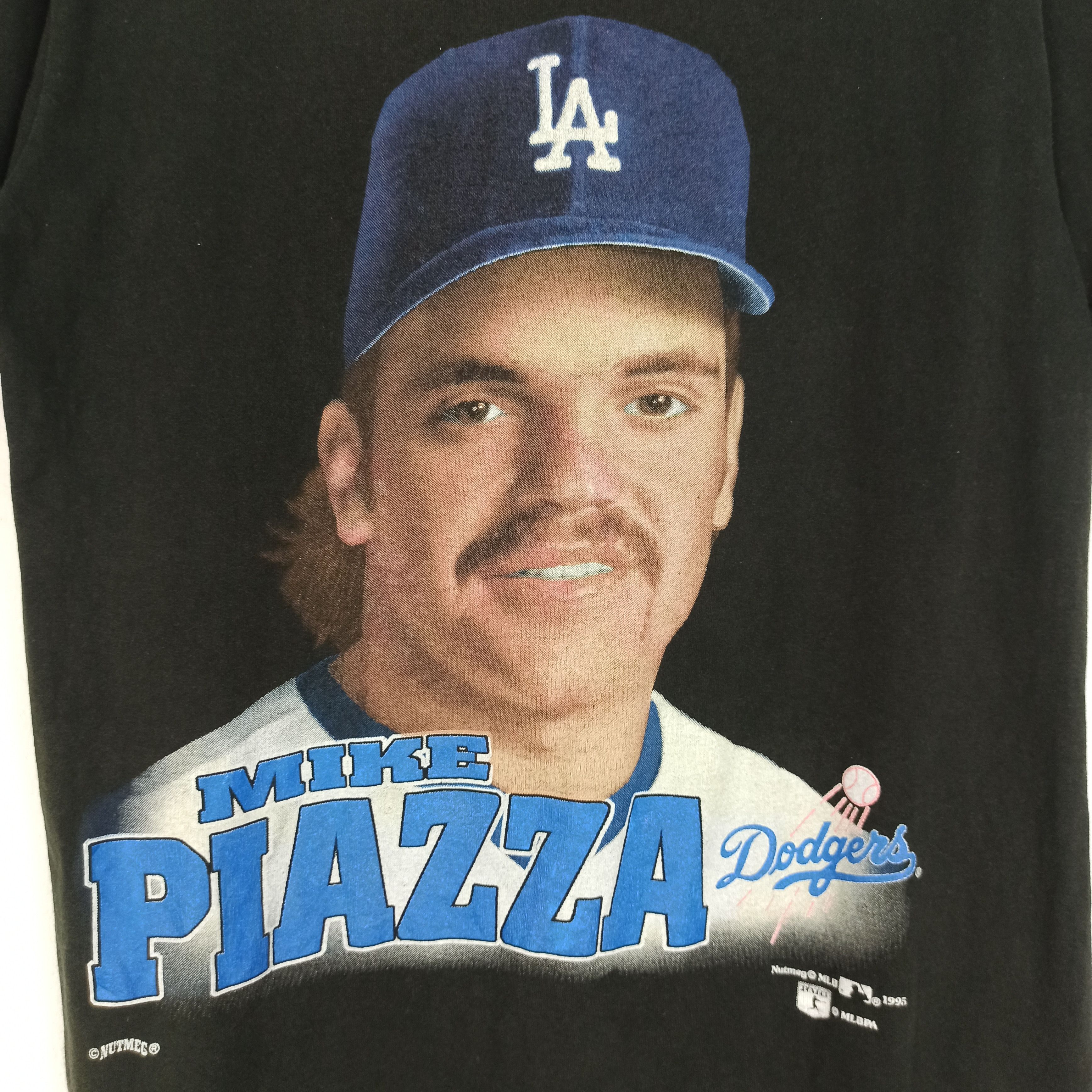 MLB Vintage 1995 Nutmeg LA Dodgers Mike Piazza Sun Faded Tees Size US M / EU 48-50 / 2 - 2 Thumbnail