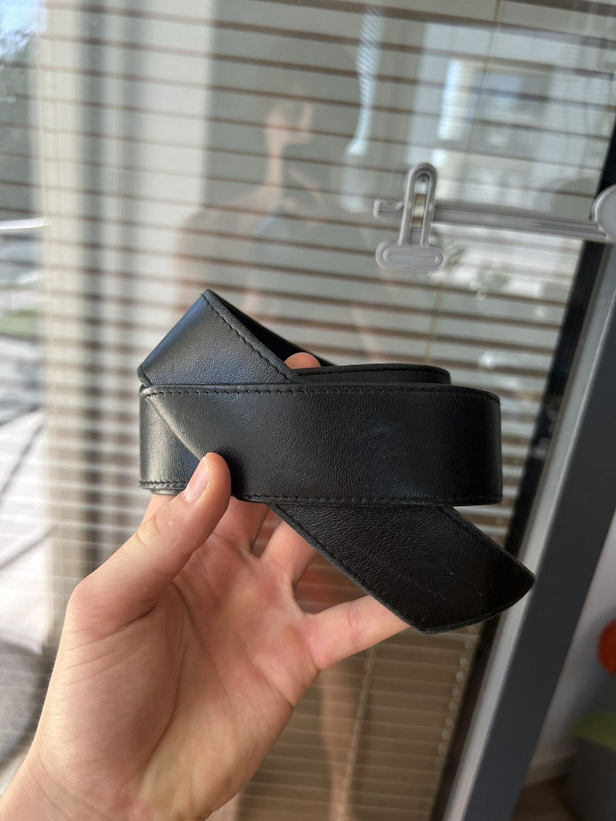 Leather Leather belt Size ONE SIZE - 1 Thumbnail