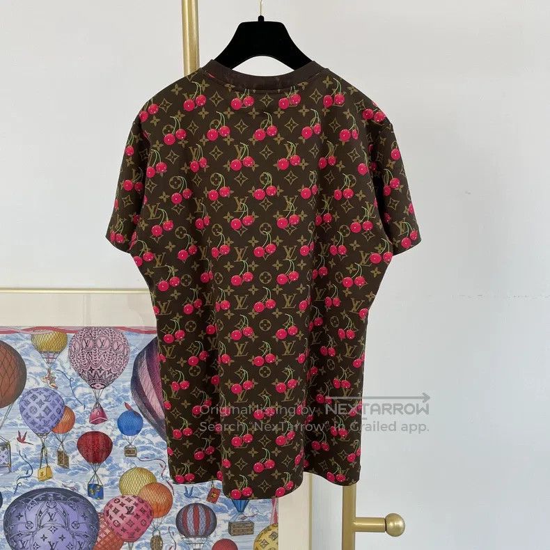 Louis Vuitton Louis Vuitton Takashi Murakami Co-branded Cherry T-Shirt Size US M / EU 48-50 / 2 - 2 Thumbnail