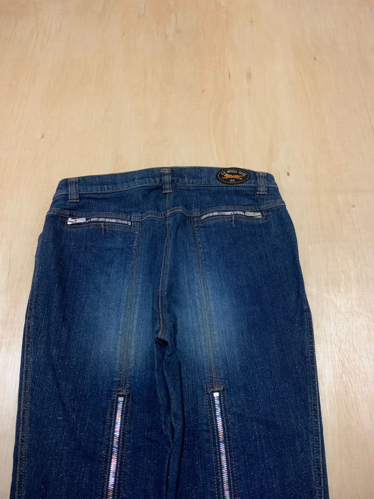 14th Addiction × 20471120 × Japanese Brand Vintage Japanese La Moda Goji Multi Zipper Denim Jeans Size US 30 / EU 46 - 5 Thumbnail