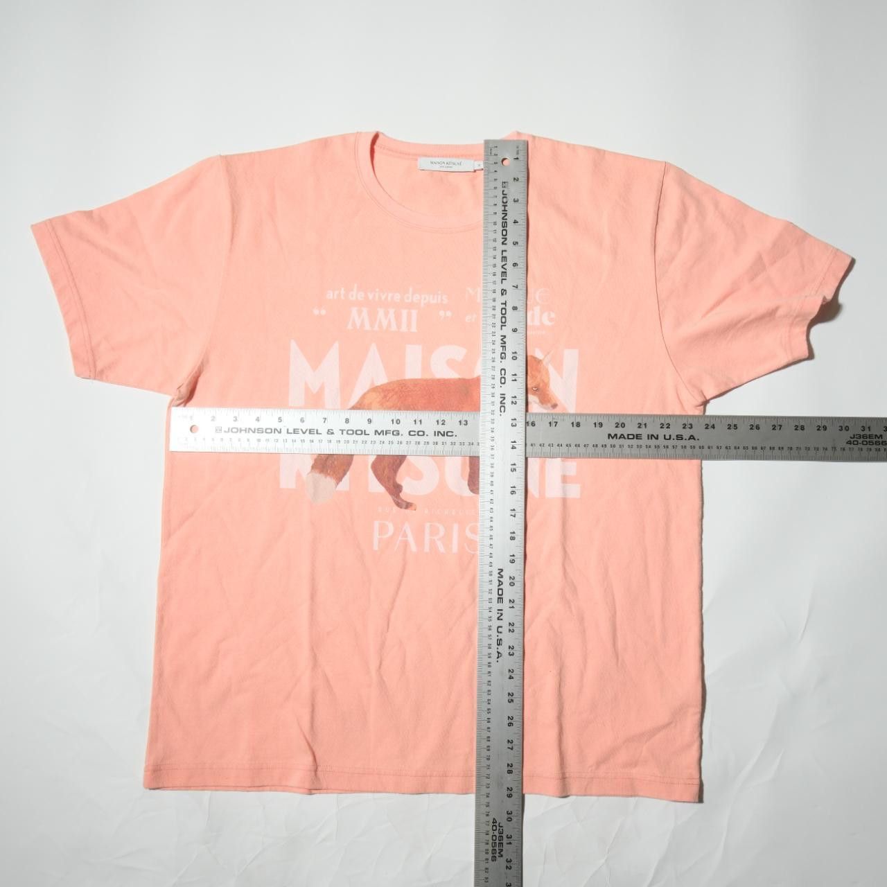 Maison Kitsune Maison Kitsune JP Exclusive Fox T-Shirt KMM32770-P618 Size US XL / EU 56 / 4 - 2 Thumbnail
