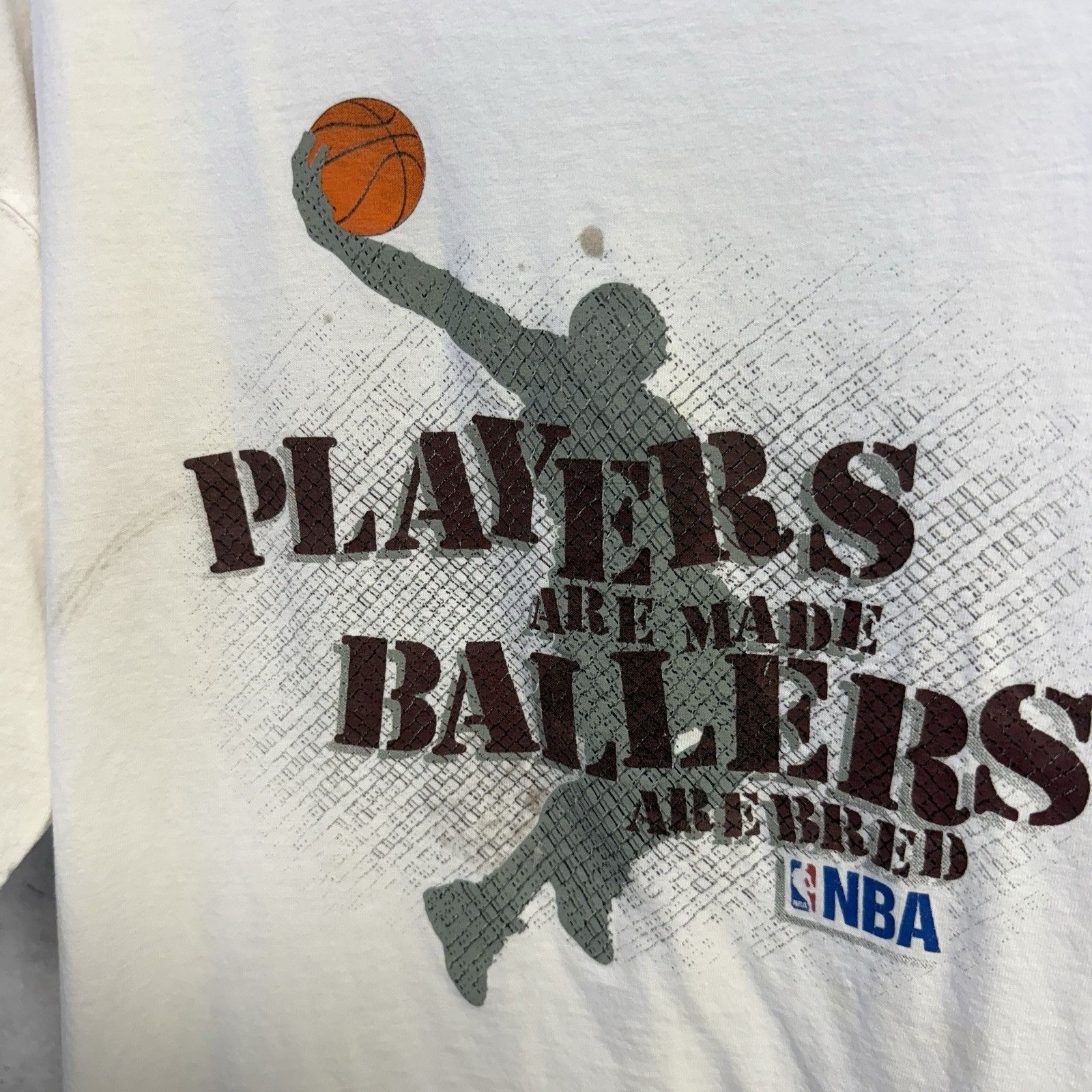 NBA Vintage NBA T Shirt Mens XL 24x26.5 White Y2K Ballers Size US XL / EU 56 / 4 - 3 Thumbnail