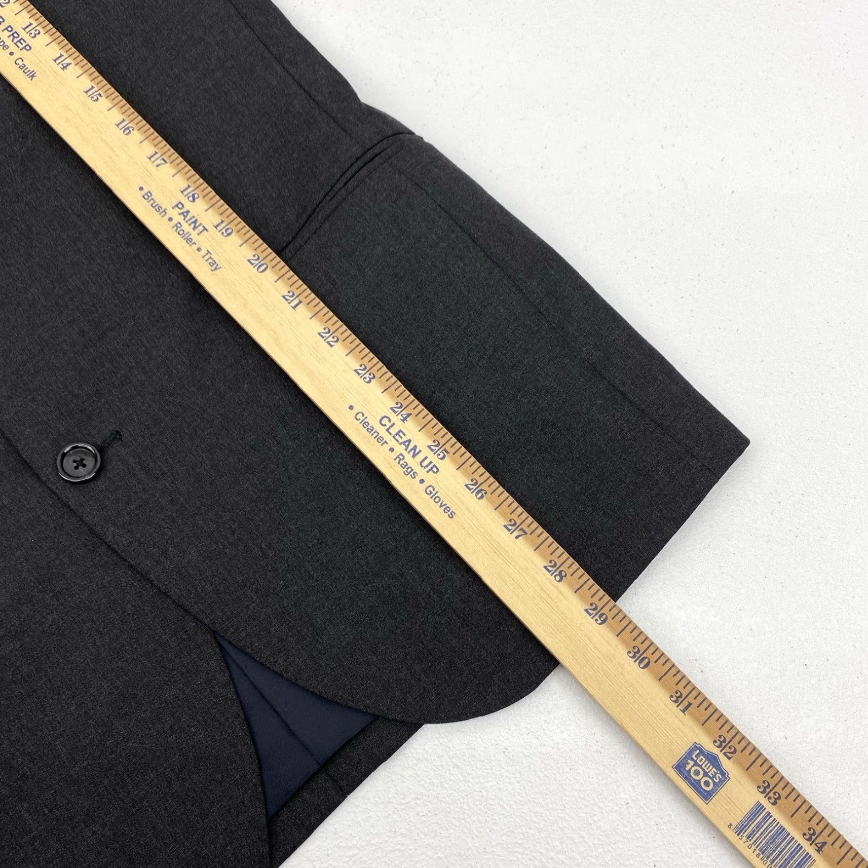 J.Crew J.CREW Blazer Men's 38S Sport Coat Single-Breasted 2-Button Wool Gray Short Notch Lapel Vintage No - 40 Chest 29 Length 25 Arm 18 Shoulder Size 38R - 6 Thumbnail