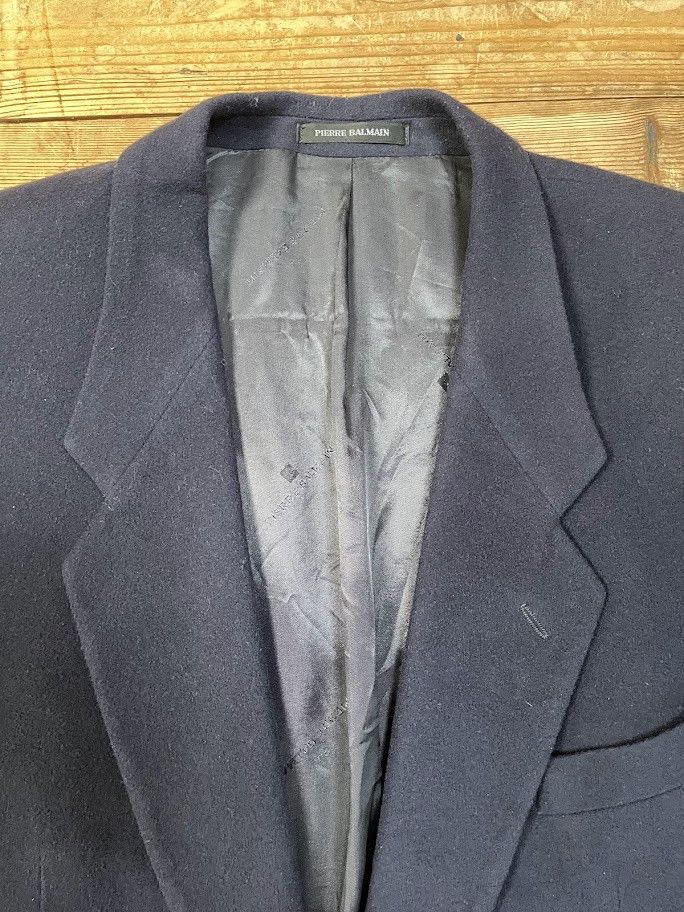 Pierre Balmain Pierre Balmain Vintage Blazer cashmere & wool Size 54R - 3 Thumbnail