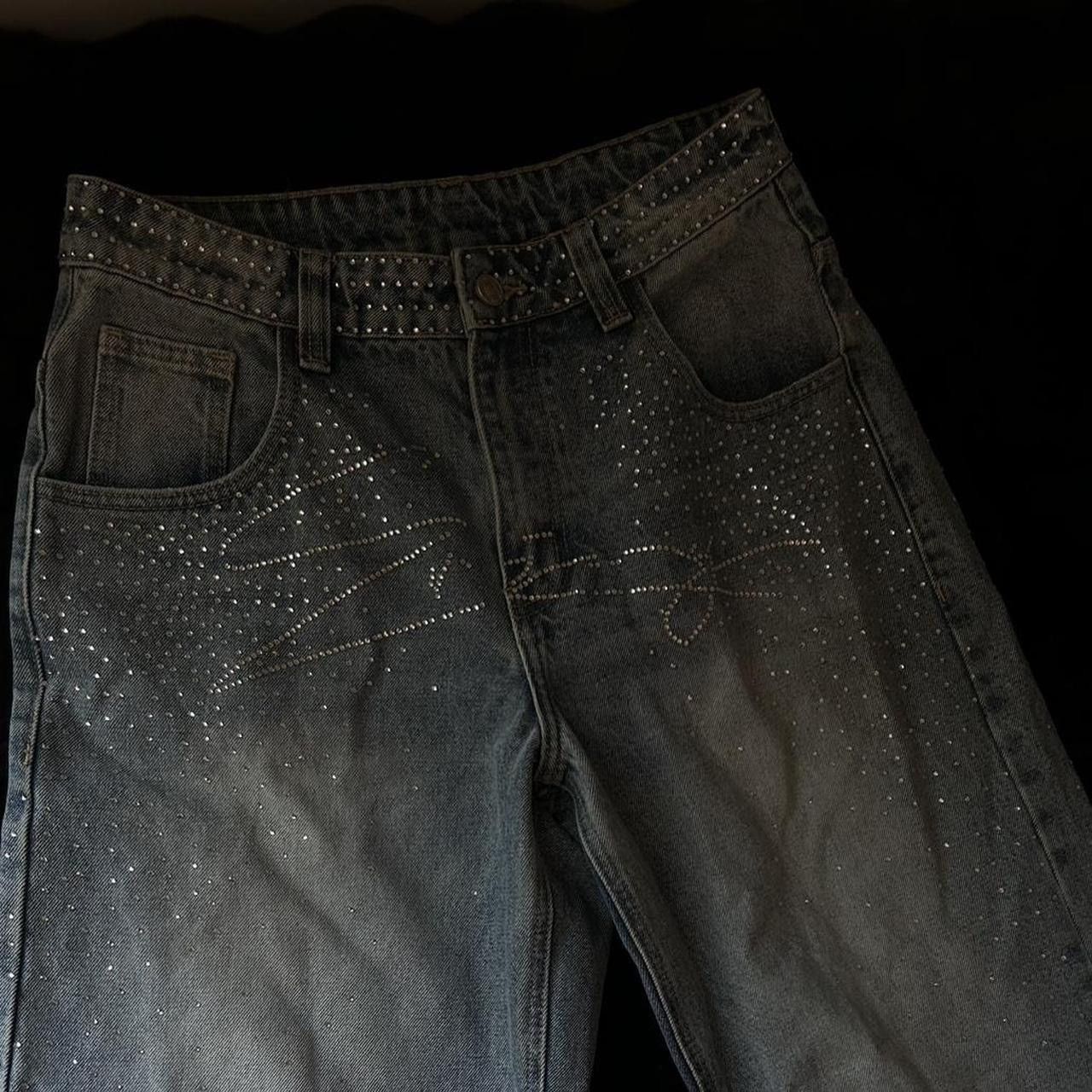Other Baroque CRYSTAL EMBELLISHED JEANS Size US 32 / EU 48 - 5 Thumbnail